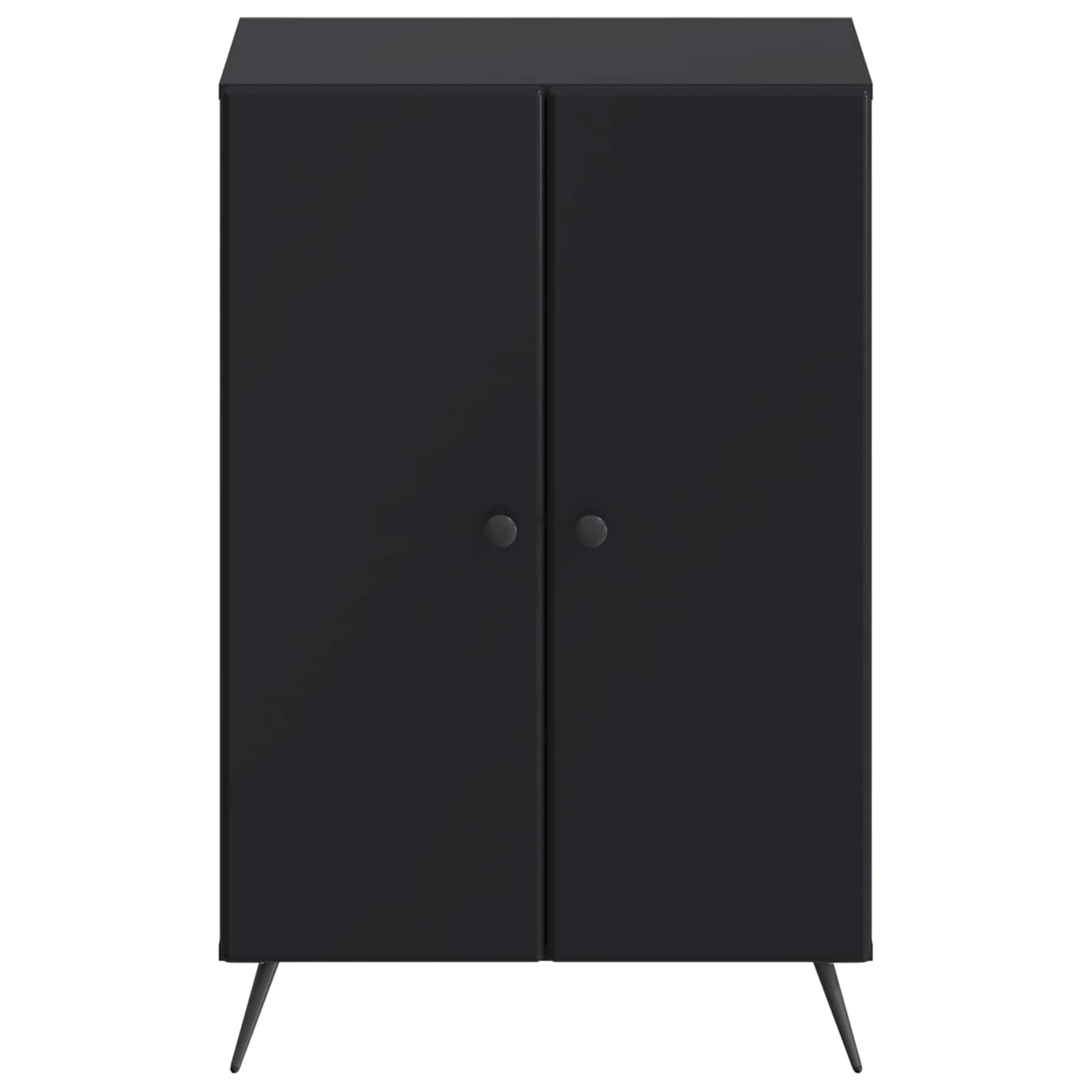 Schoenenkast BREDA 59,5 x 39,5 x 90 cm Bewerkt hout Zwart is nu te koop bij PeponiXL, paradijselijk wonen!