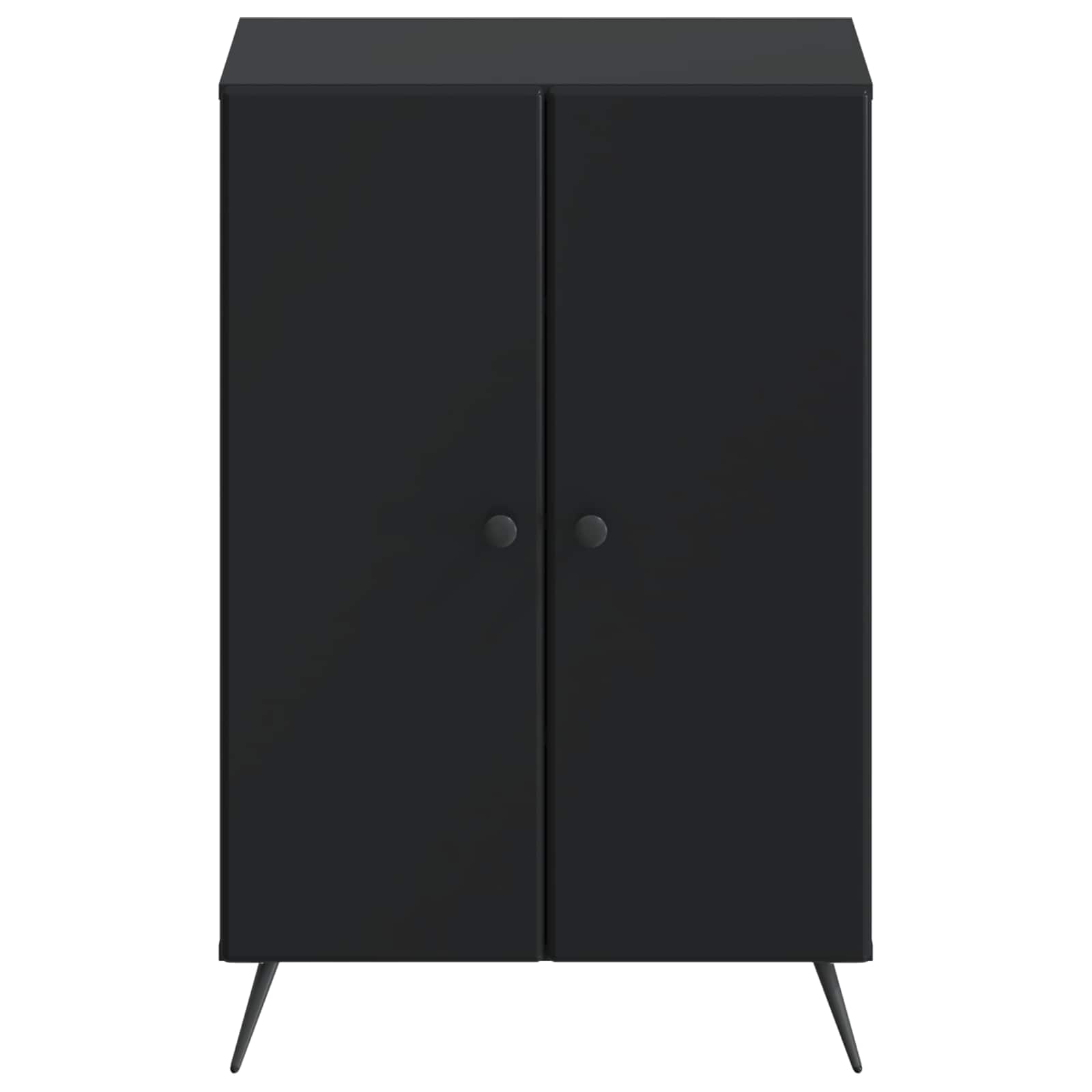 Schoenenkast BREDA 59,5 x 39,5 x 90 cm Bewerkt hout Zwart is nu te koop bij PeponiXL, paradijselijk wonen!