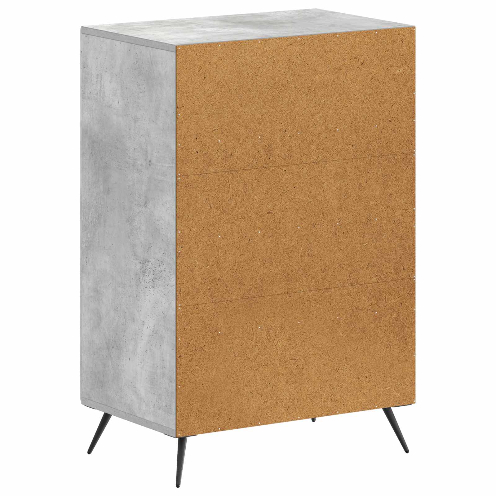 Schoenenkast BREDA 59,5 x 39,5 x 90 cm Bewerkt hout Betongrijs is nu te koop bij PeponiXL, paradijselijk wonen!