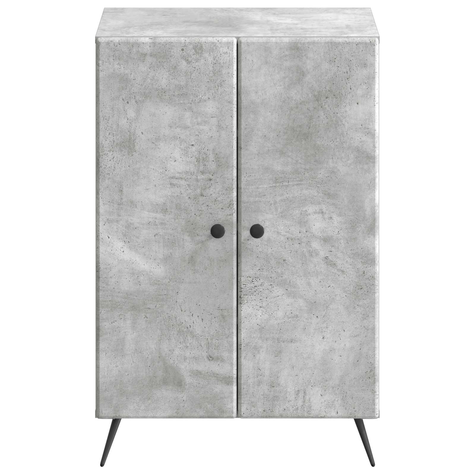 Schoenenkast BREDA 59,5 x 39,5 x 90 cm Bewerkt hout Betongrijs is nu te koop bij PeponiXL, paradijselijk wonen!