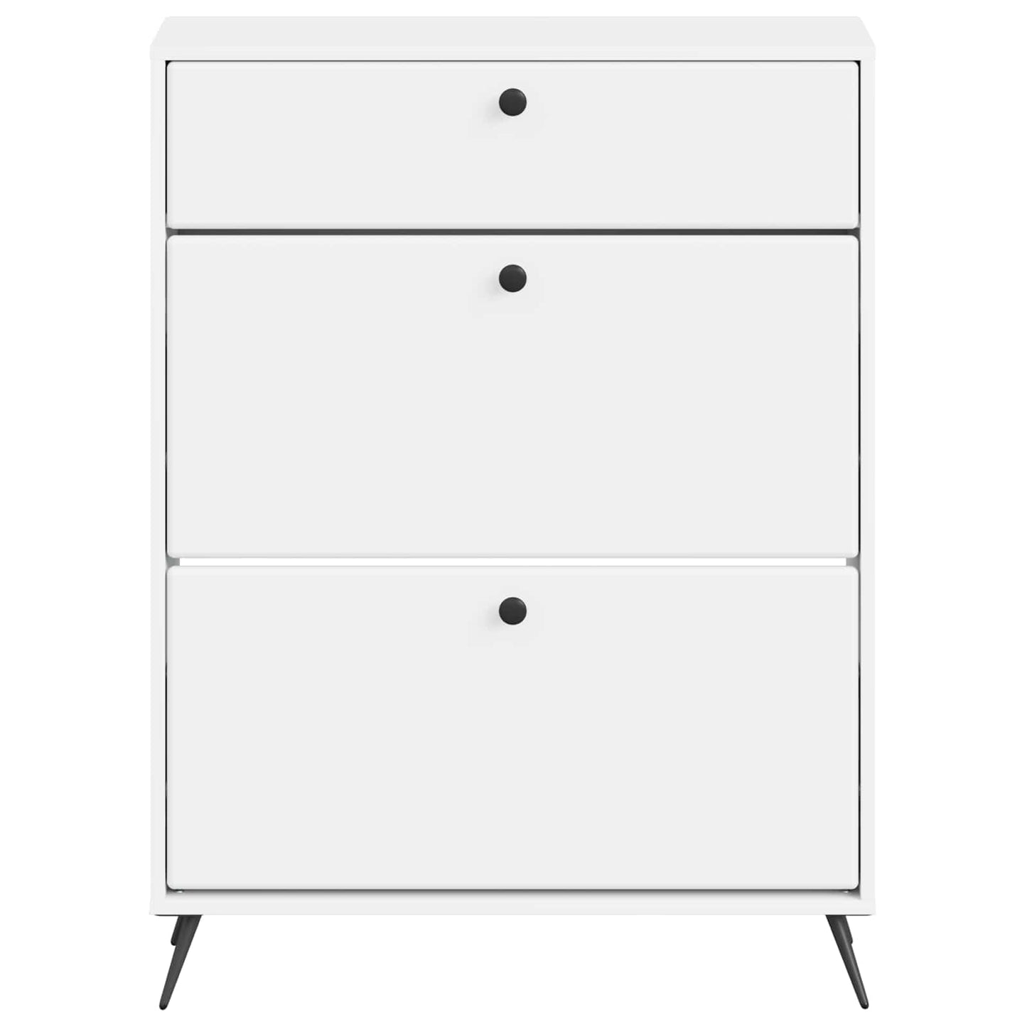 Schoenenkast BREDA 78 x 24 x 103 cm Bewerkt hout Wit is nu te koop bij PeponiXL, paradijselijk wonen!