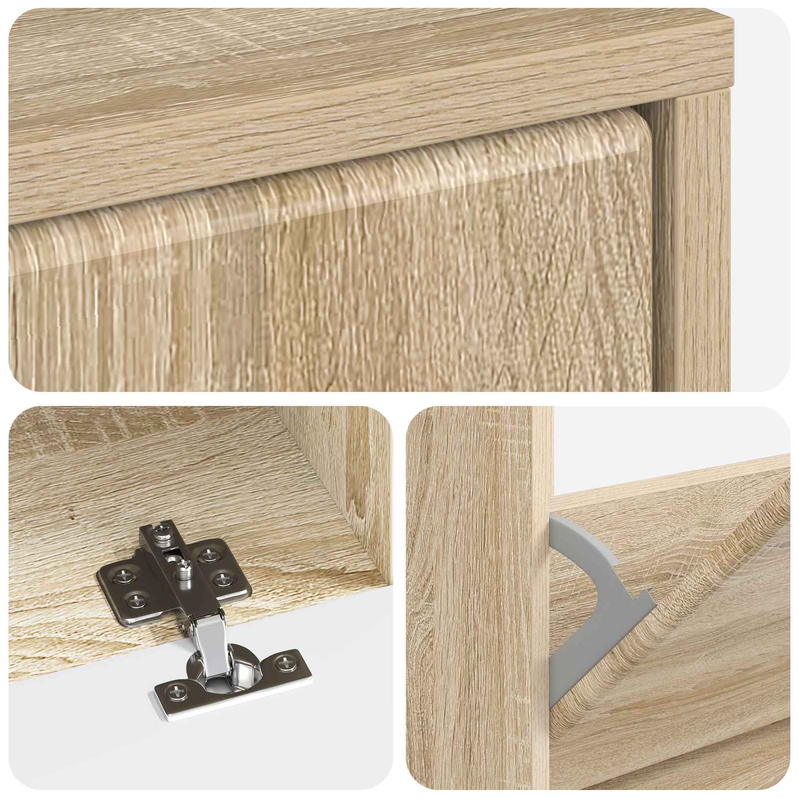 Schoenenkast BREDA 78 x 24 x 103 cm Bewerkt hout Sonoma Eiken is nu te koop bij PeponiXL, paradijselijk wonen!