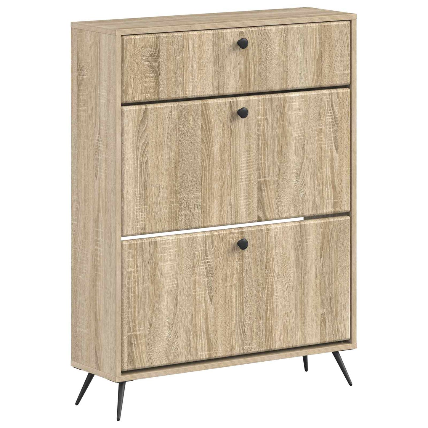 Schoenenkast BREDA 78 x 24 x 103 cm Bewerkt hout Sonoma Eiken is nu te koop bij PeponiXL, paradijselijk wonen!