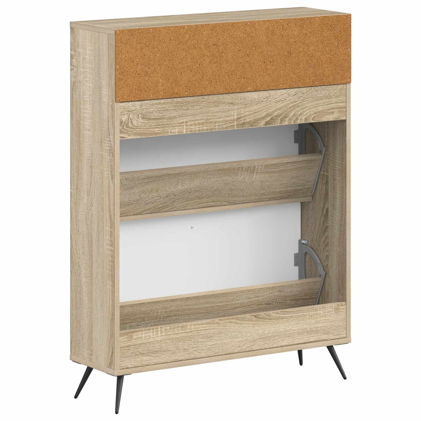 Schoenenkast BREDA 78 x 24 x 103 cm Bewerkt hout Sonoma Eiken is nu te koop bij PeponiXL, paradijselijk wonen!