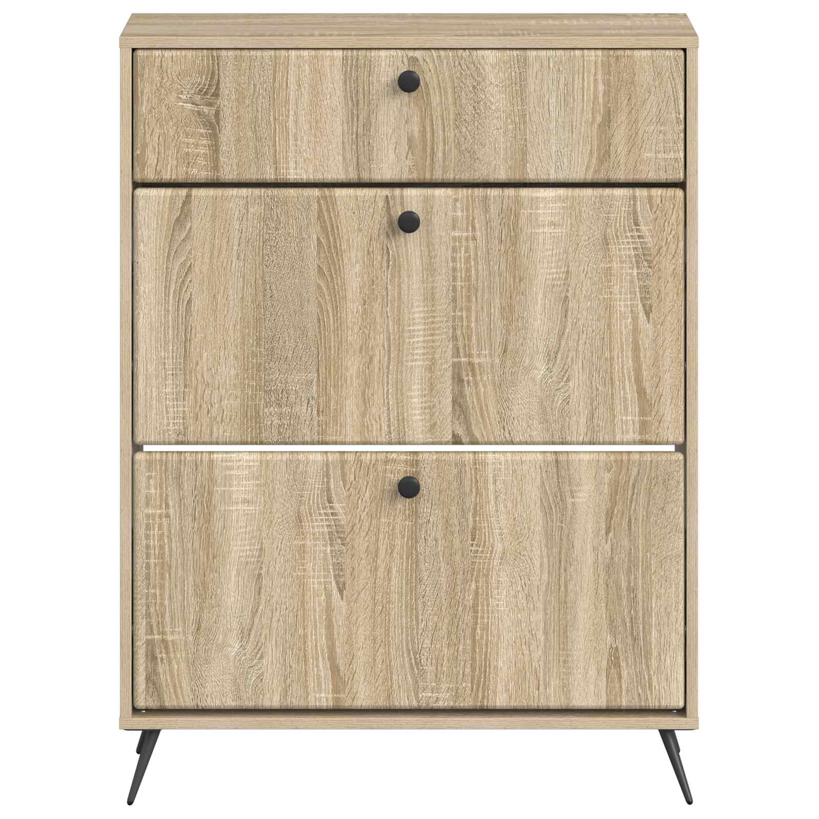 Schoenenkast BREDA 78 x 24 x 103 cm Bewerkt hout Sonoma Eiken is nu te koop bij PeponiXL, paradijselijk wonen!