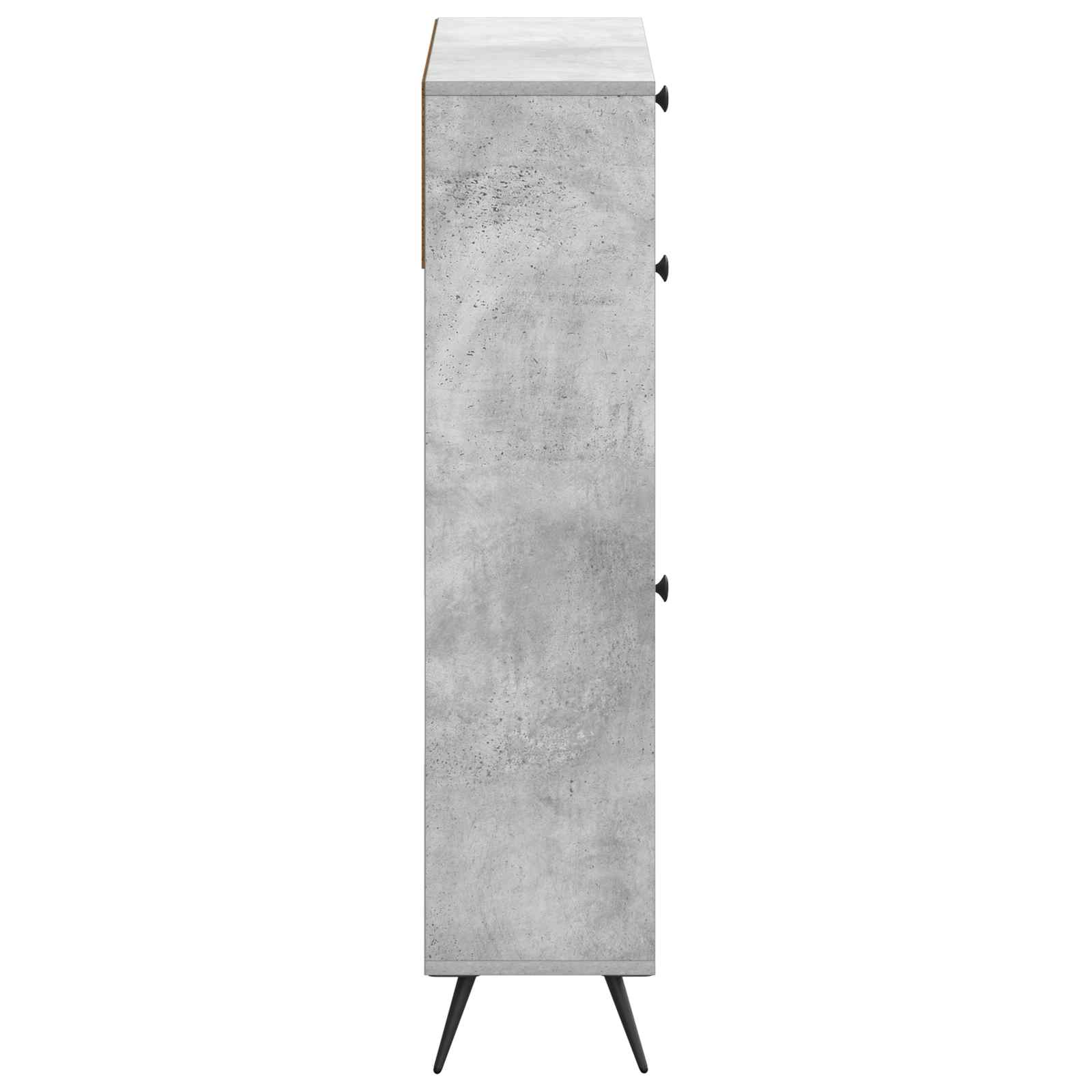 Schoenenkast BREDA 78 x 24 x 103 cm Bewerkt hout Betongrijs is nu te koop bij PeponiXL, paradijselijk wonen!