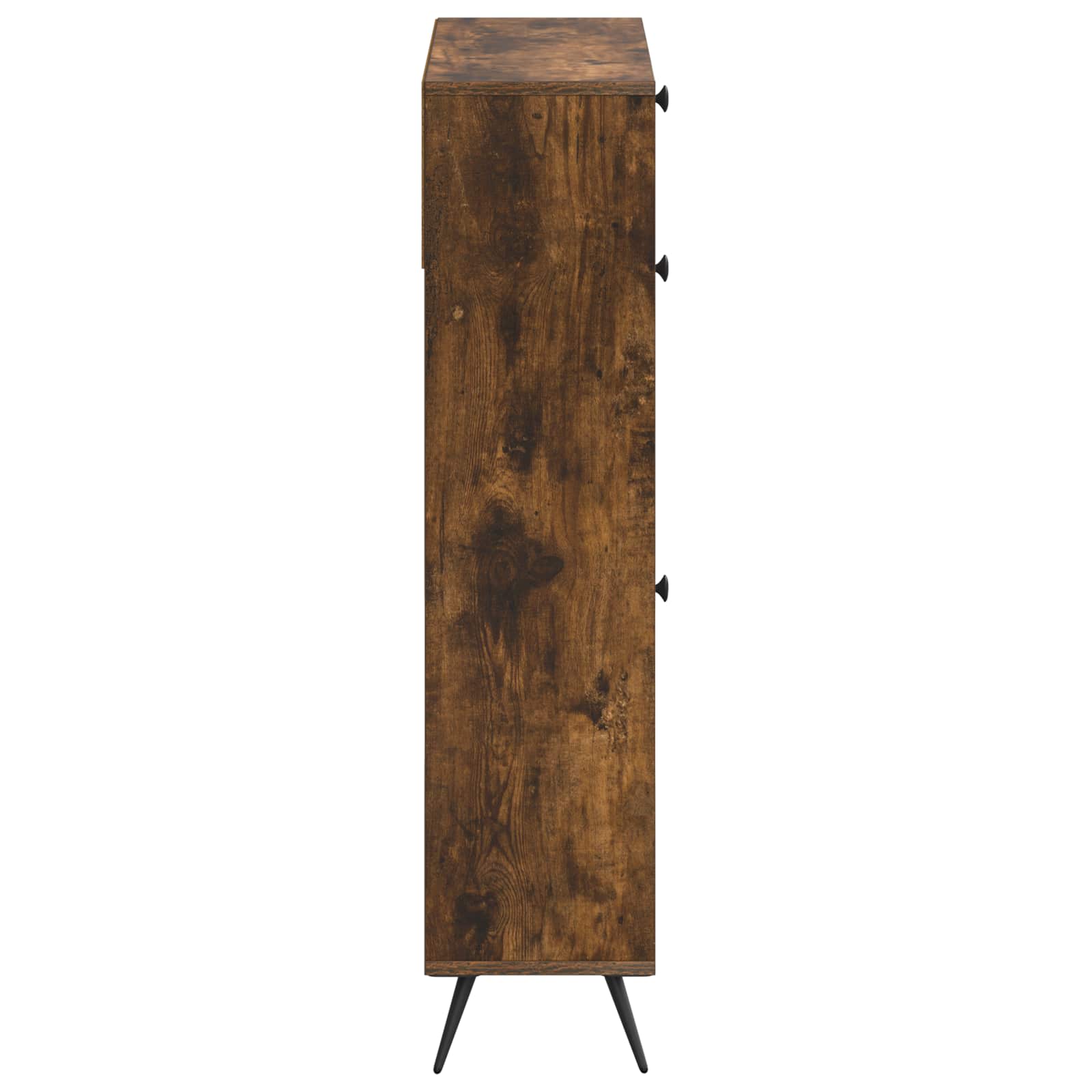 Schoenenkast BREDA 78 x 24 x 103 cm Bewerkt hout Gerookt eiken is nu te koop bij PeponiXL, paradijselijk wonen!