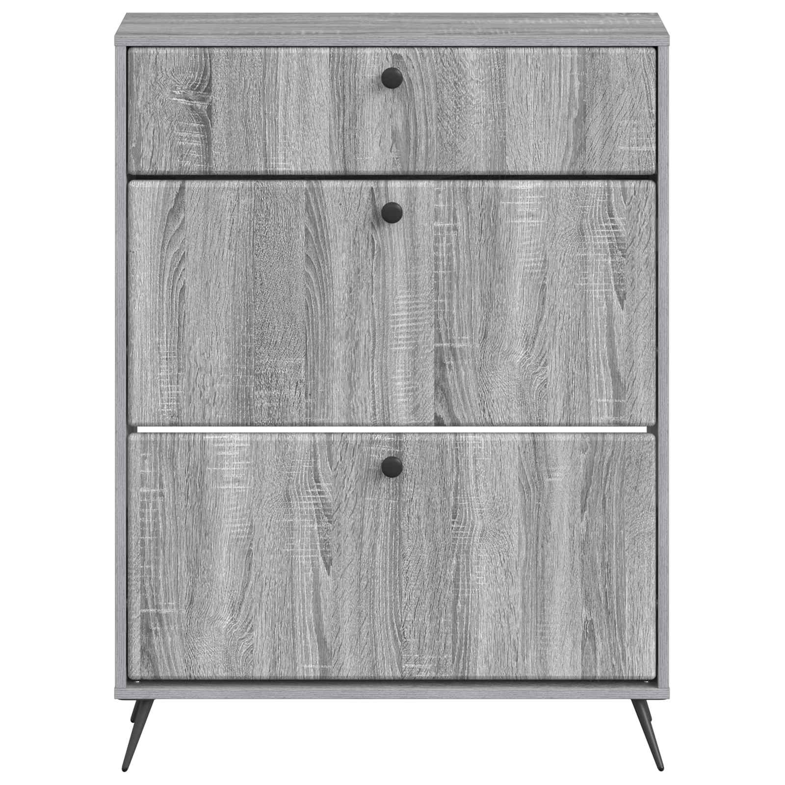 Schoenenkast BREDA 78 x 24 x 103 cm Bewerkt hout Grijs Sonoma is nu te koop bij PeponiXL, paradijselijk wonen!