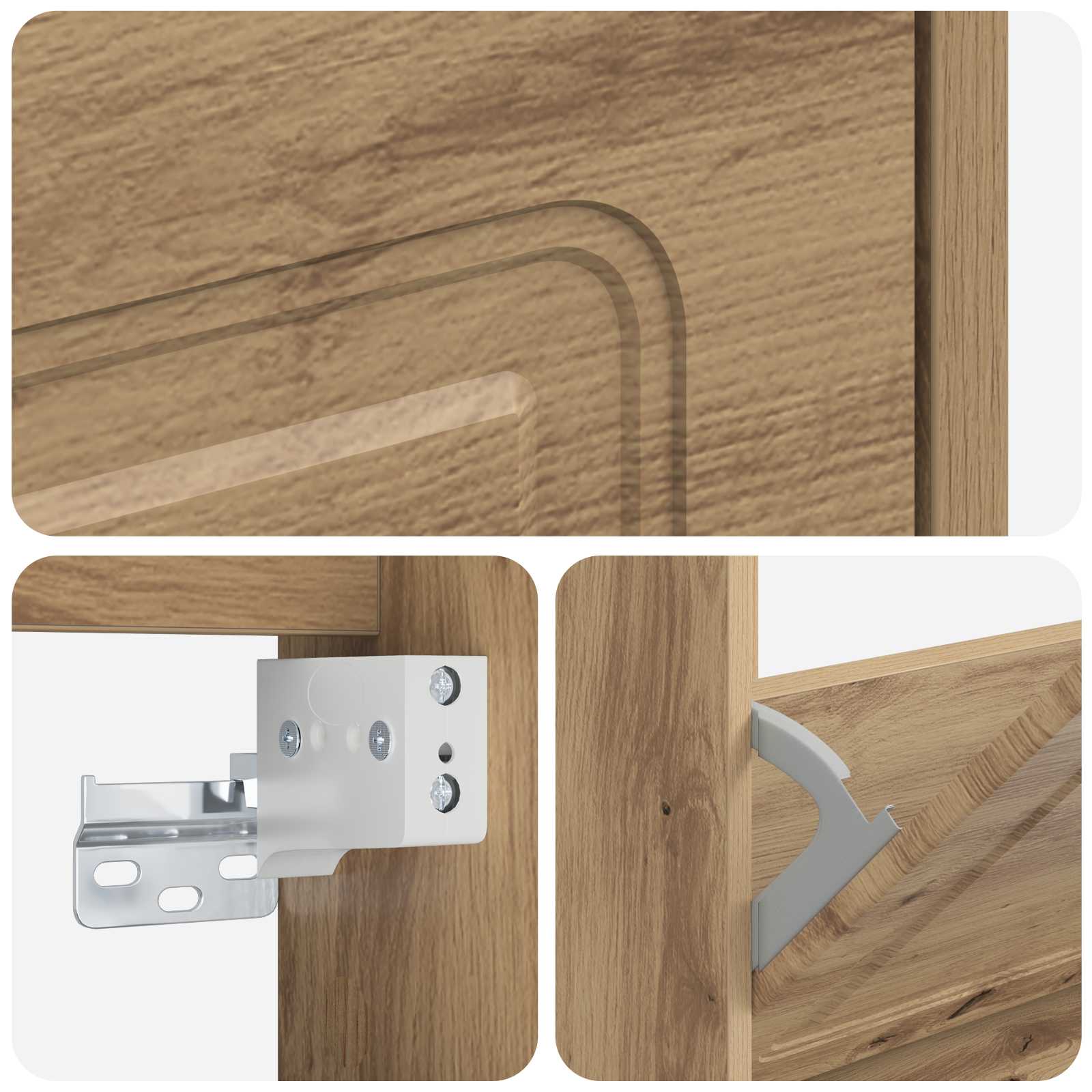 Wandgemonteerde Schoenkast UTRECHT 71 x 17 x 43 cm Bewerkt hout is nu te koop bij PeponiXL, paradijselijk wonen!