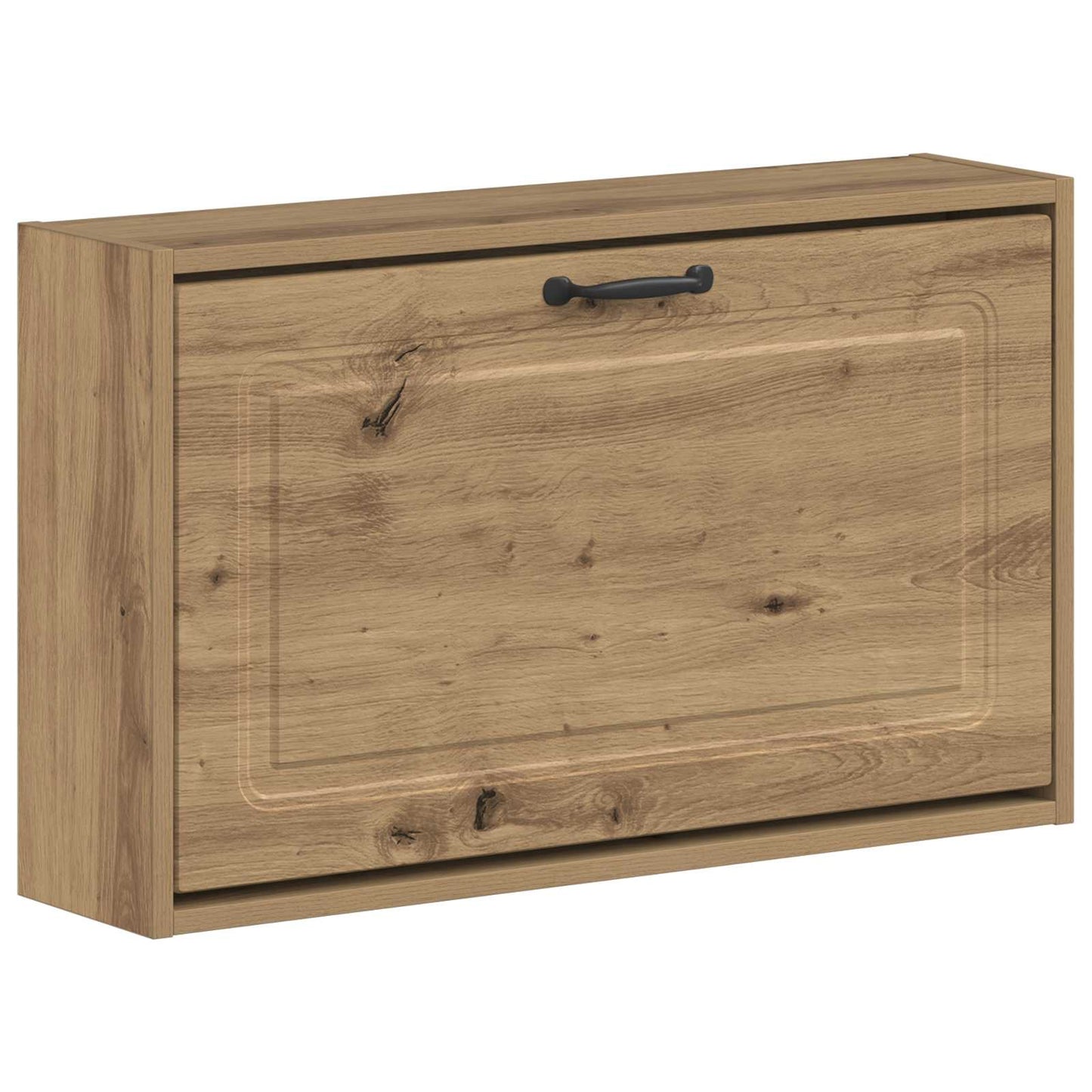 Wandgemonteerde Schoenkast UTRECHT 71 x 17 x 43 cm Bewerkt hout is nu te koop bij PeponiXL, paradijselijk wonen!