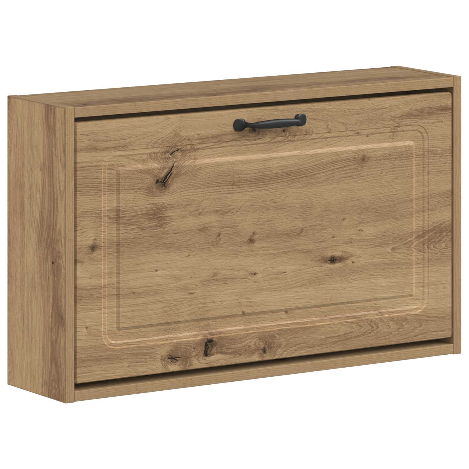 Wandgemonteerde Schoenkast UTRECHT 71 x 17 x 43 cm Bewerkt hout is nu te koop bij PeponiXL, paradijselijk wonen!
