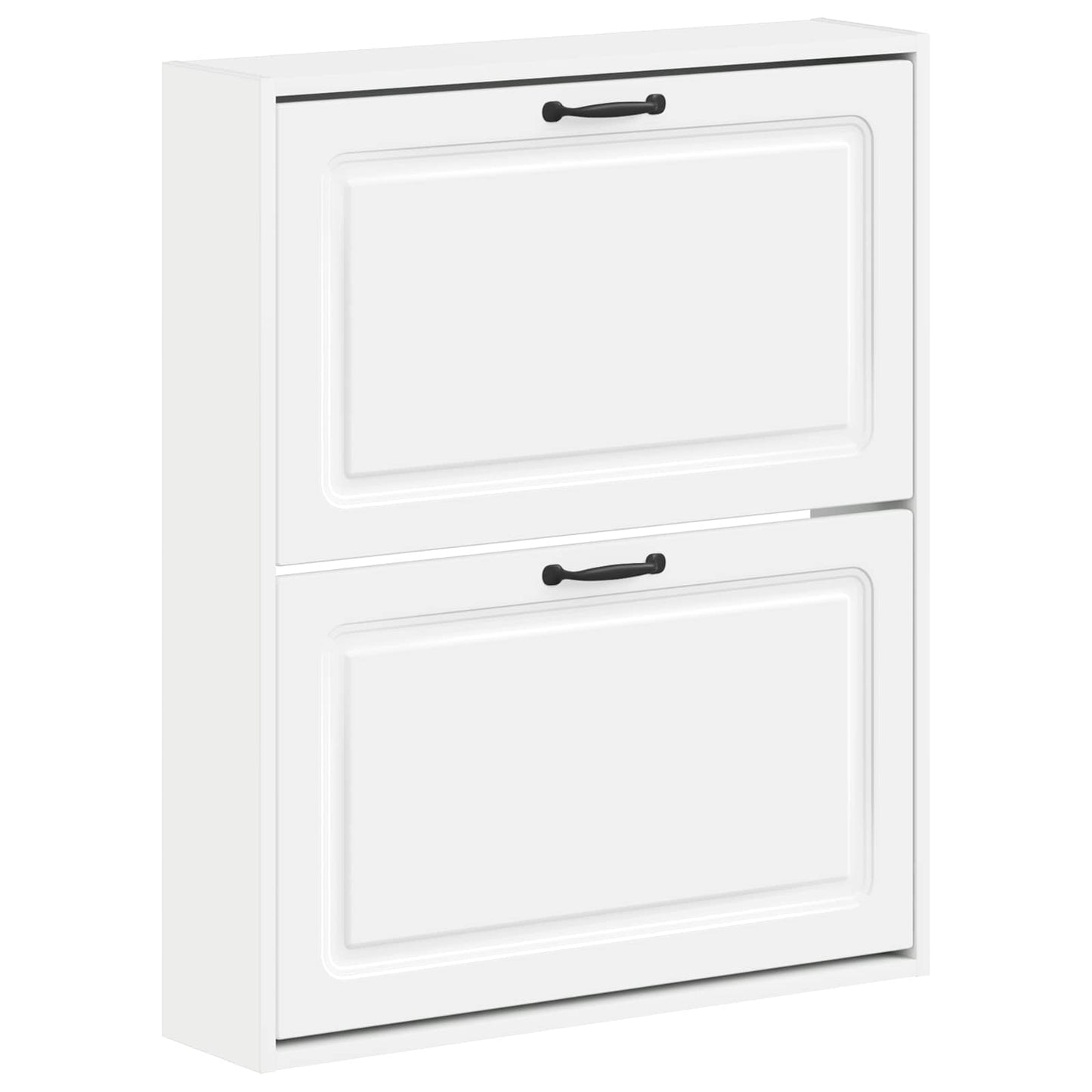Wandgemonteerde Schoenkast UTRECHT 71 x 17 x 86 cm Bewerkt hout is nu te koop bij PeponiXL, paradijselijk wonen!