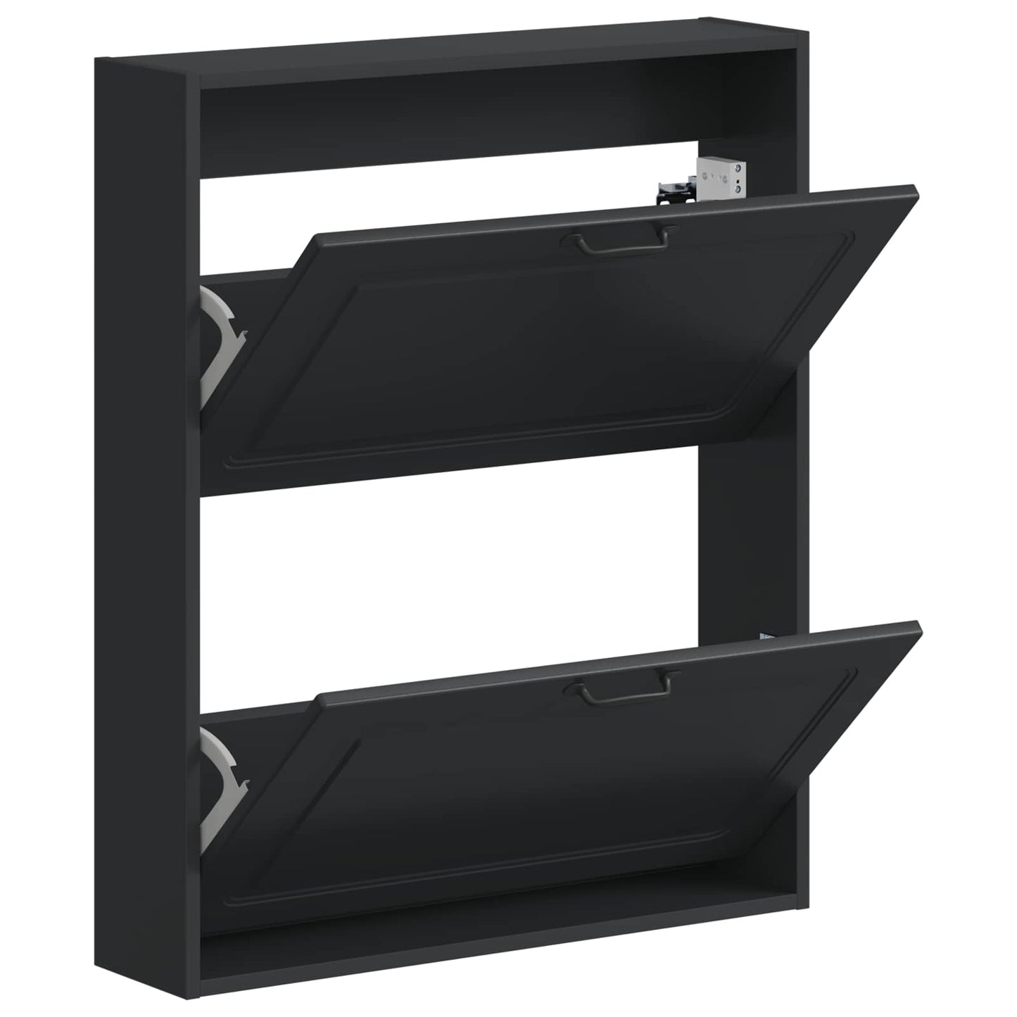 Wandgemonteerde Schoenkast UTRECHT 71 x 17 x 86 cm Bewerkt hout is nu te koop bij PeponiXL, paradijselijk wonen!