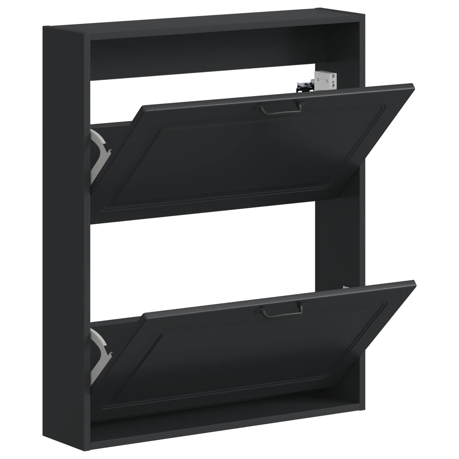 Wandgemonteerde Schoenkast UTRECHT 71 x 17 x 86 cm Bewerkt hout is nu te koop bij PeponiXL, paradijselijk wonen!
