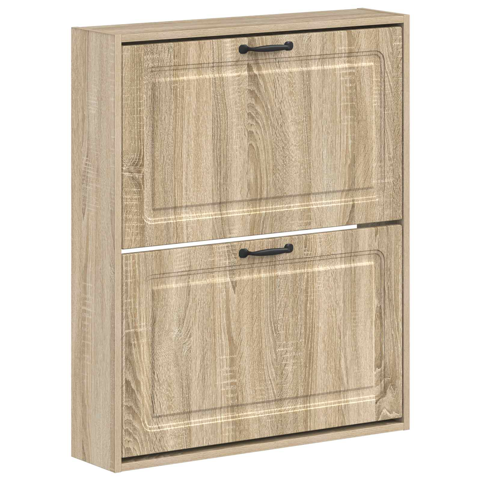 Wandgemonteerde Schoenkast UTRECHT 71 x 17 x 86 cm Bewerkt hout is nu te koop bij PeponiXL, paradijselijk wonen!