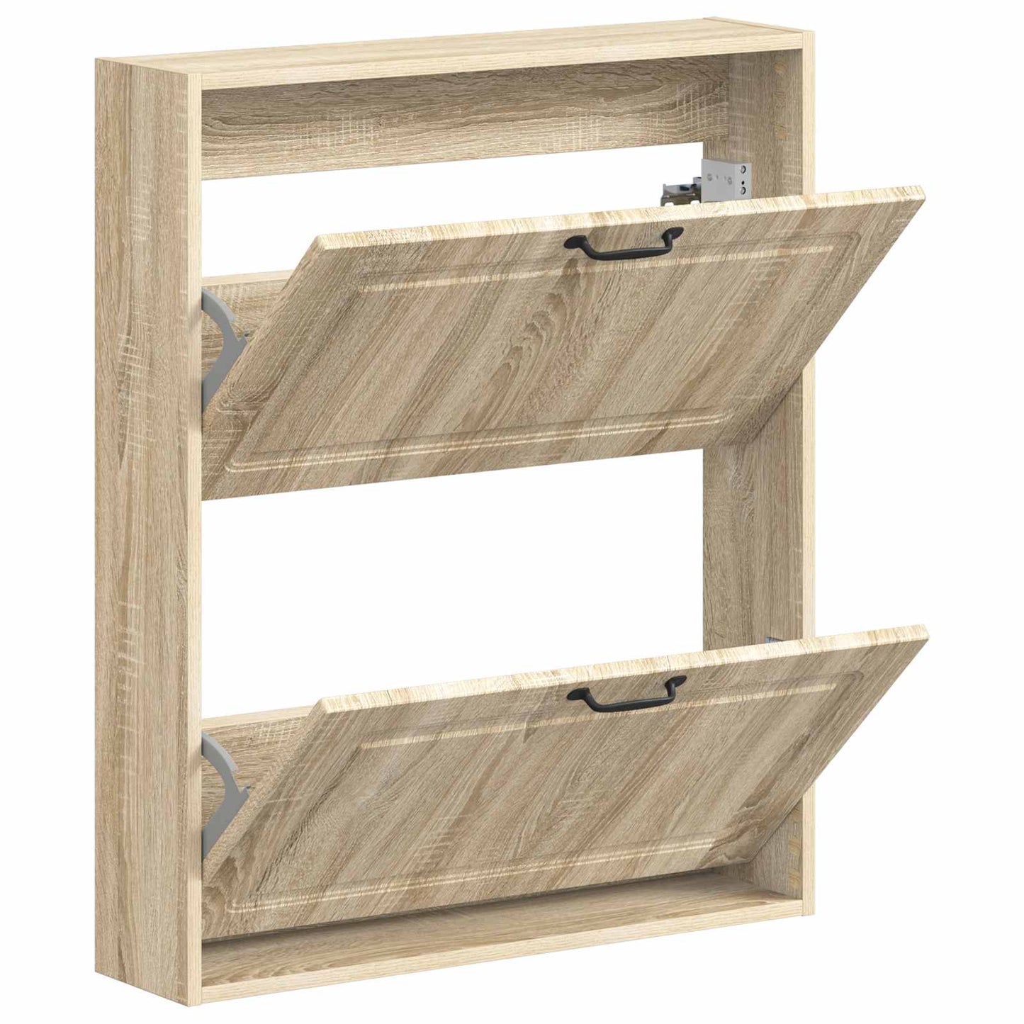 Wandgemonteerde Schoenkast UTRECHT 71 x 17 x 86 cm Bewerkt hout is nu te koop bij PeponiXL, paradijselijk wonen!