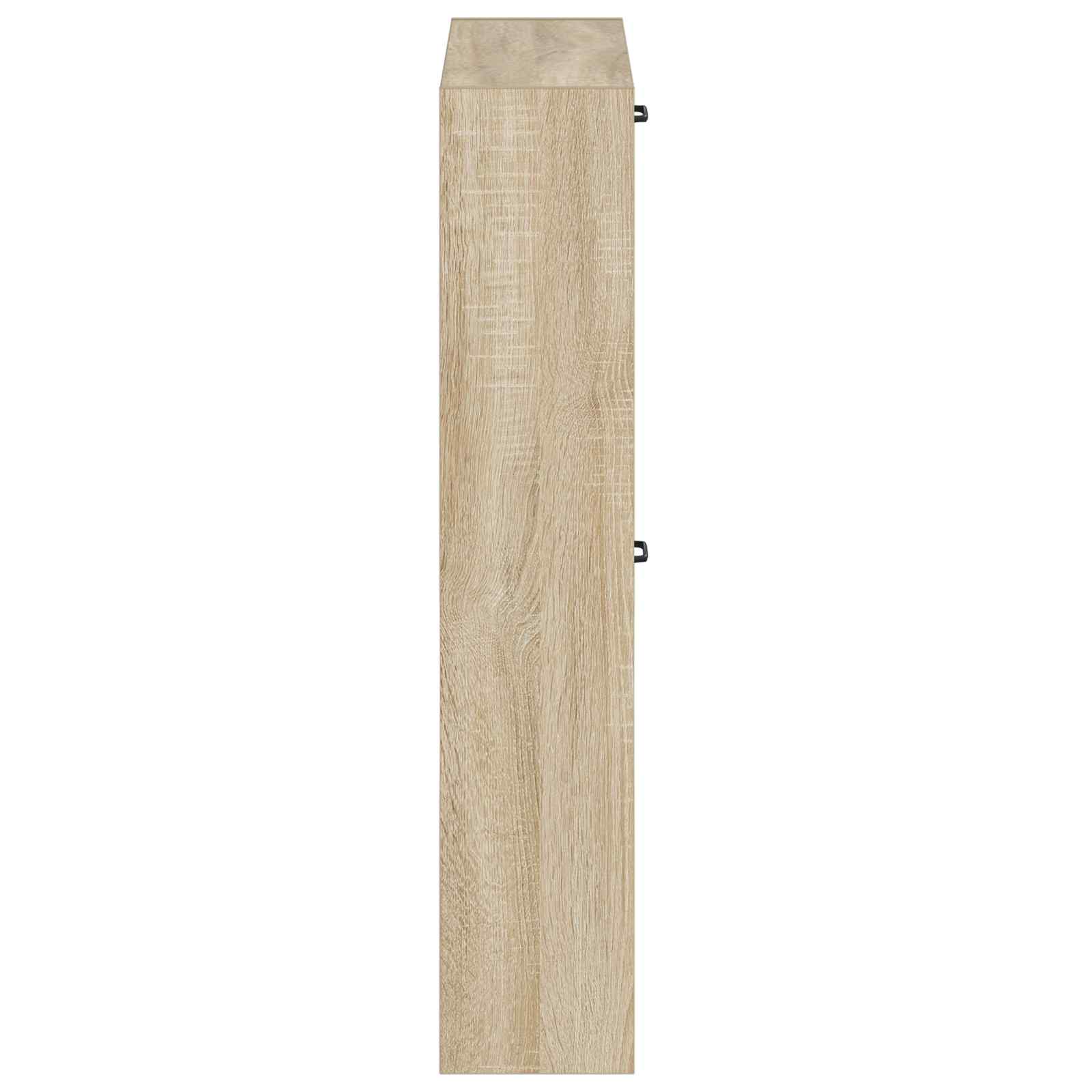 Wandgemonteerde Schoenkast UTRECHT 71 x 17 x 86 cm Bewerkt hout is nu te koop bij PeponiXL, paradijselijk wonen!