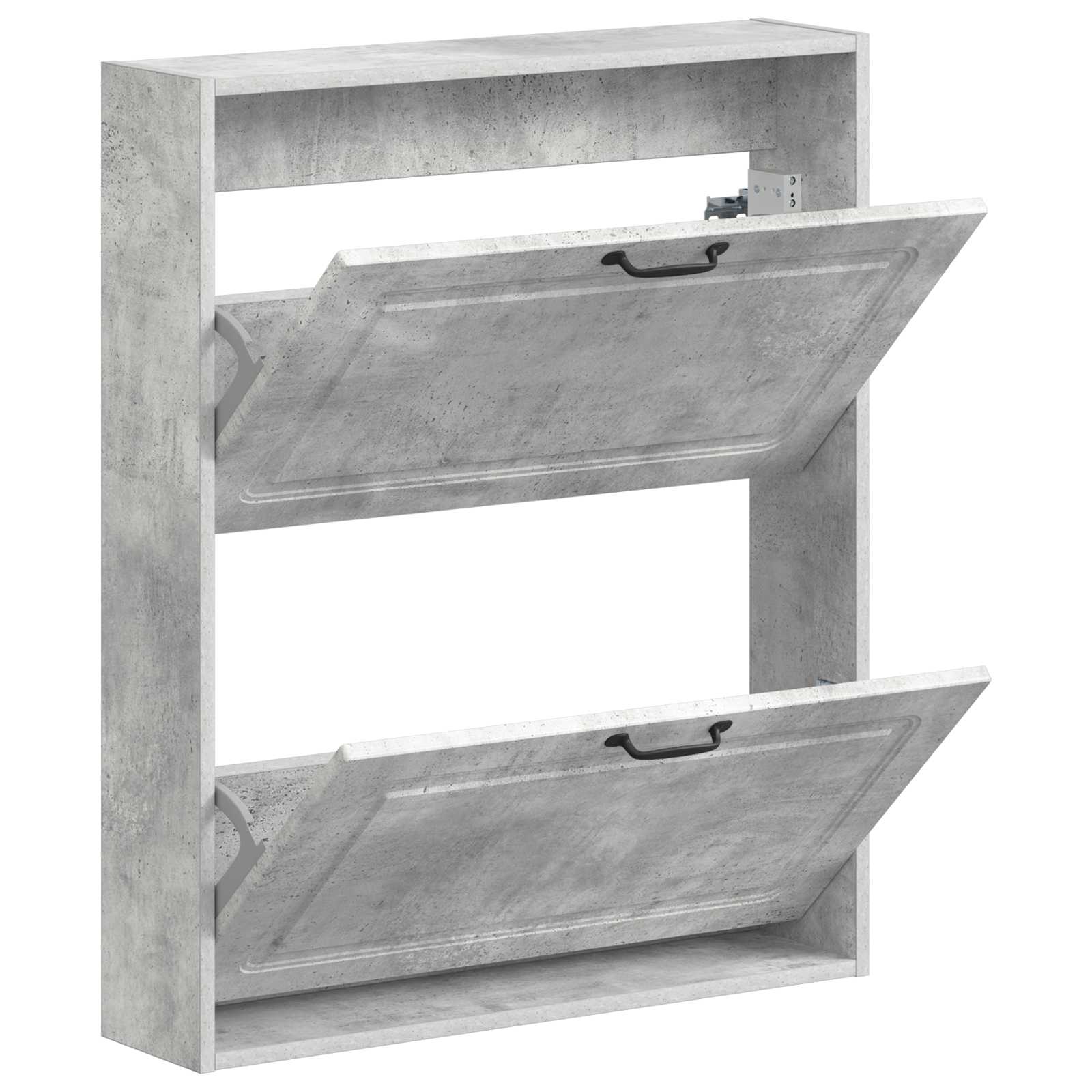 Wandgemonteerde Schoenkast UTRECHT 71 x 17 x 86 cm Bewerkt hout is nu te koop bij PeponiXL, paradijselijk wonen!