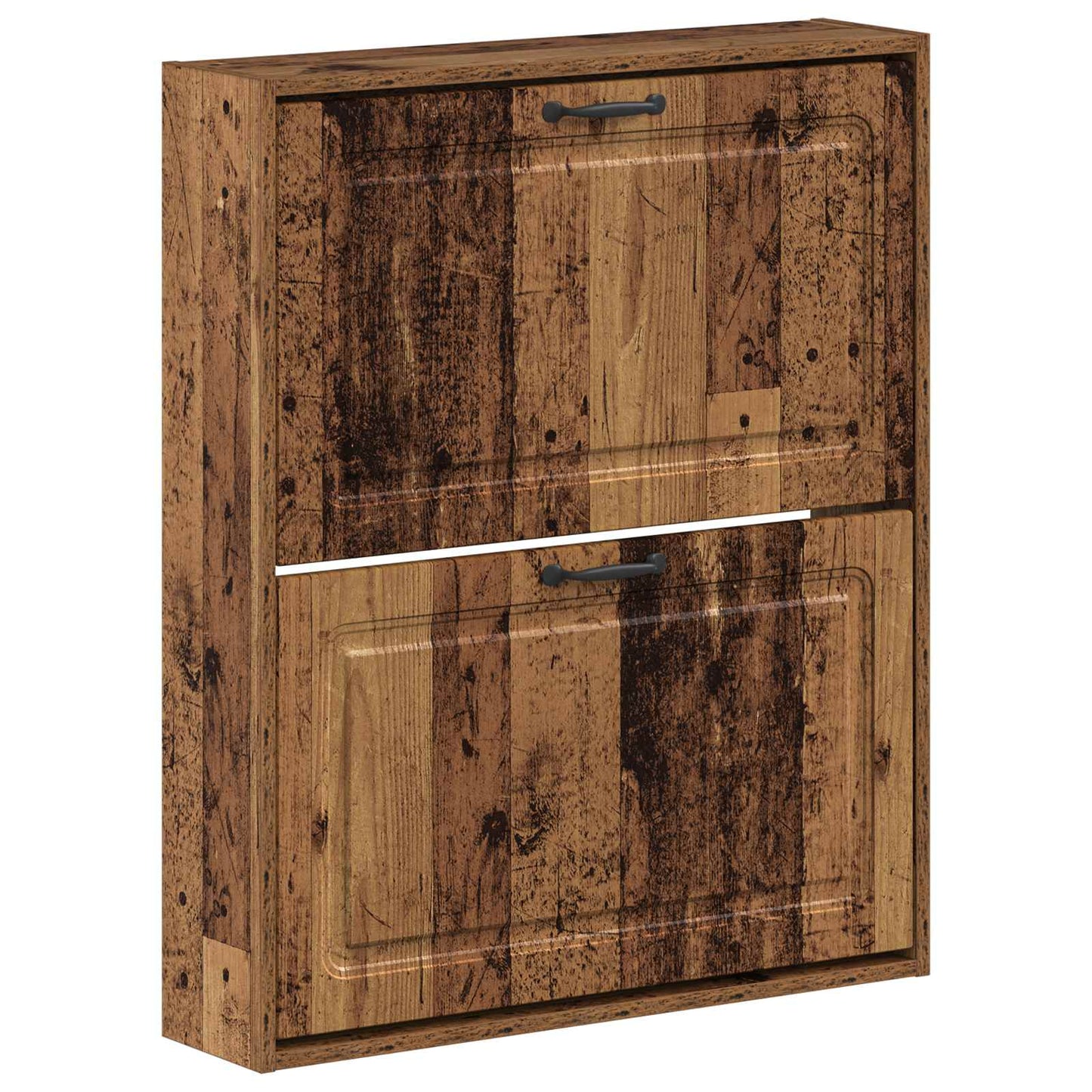 Wandgemonteerde Schoenkast UTRECHT 71 x 17 x 86 cm Bewerkt hout is nu te koop bij PeponiXL, paradijselijk wonen!