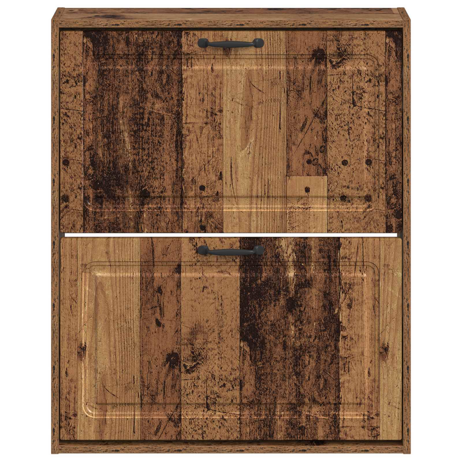 Wandgemonteerde Schoenkast UTRECHT 71 x 17 x 86 cm Bewerkt hout is nu te koop bij PeponiXL, paradijselijk wonen!