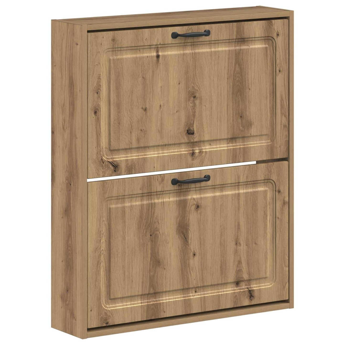 Wandgemonteerde Schoenkast UTRECHT 71 x 17 x 86 cm Bewerkt hout is nu te koop bij PeponiXL, paradijselijk wonen!