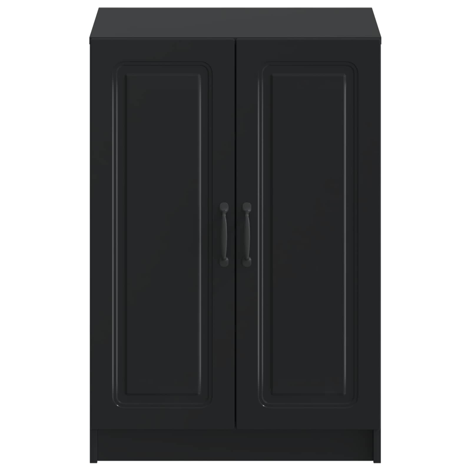 Schoenenkast UTRECHT 59,5 x 39,5 x 87 cm Bewerkt hout Zwart is nu te koop bij PeponiXL, paradijselijk wonen!