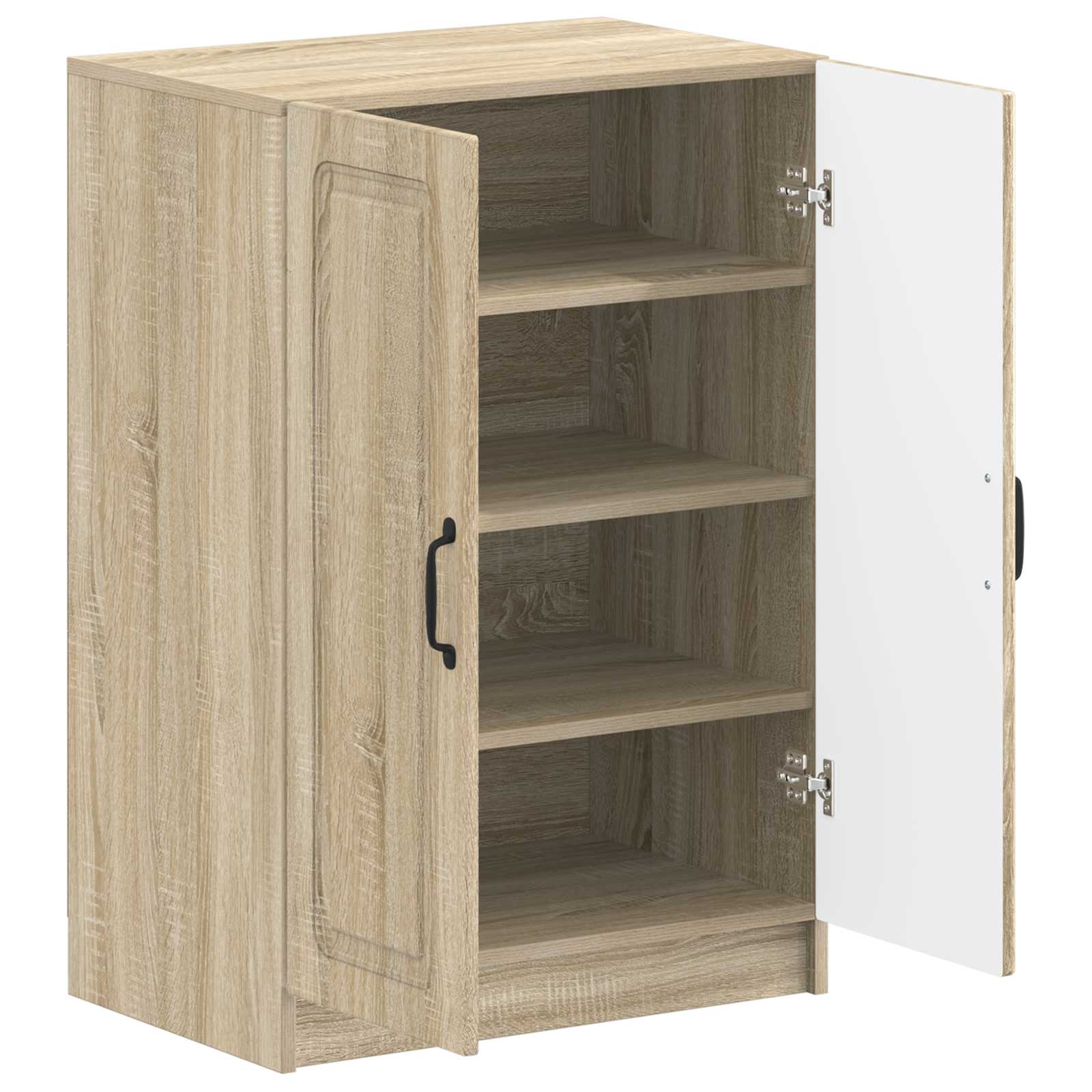 Schoenenkast UTRECHT 59,5 x 39,5 x 87 cm Bewerkt hout is nu te koop bij PeponiXL, paradijselijk wonen!