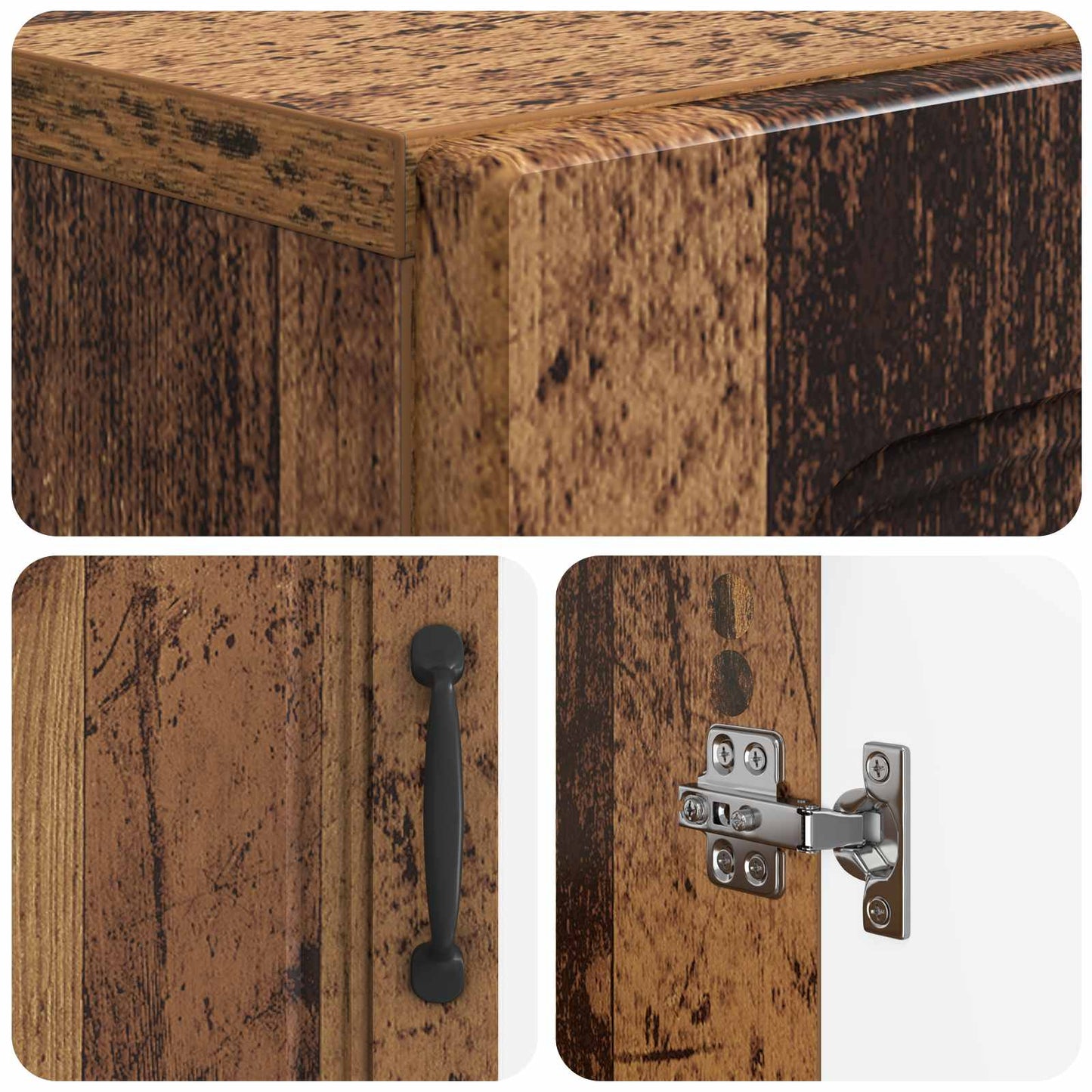 Schoenenkast UTRECHT 59,5 x 39,5 x 87 cm Bewerkt hout Oud hout is nu te koop bij PeponiXL, paradijselijk wonen!