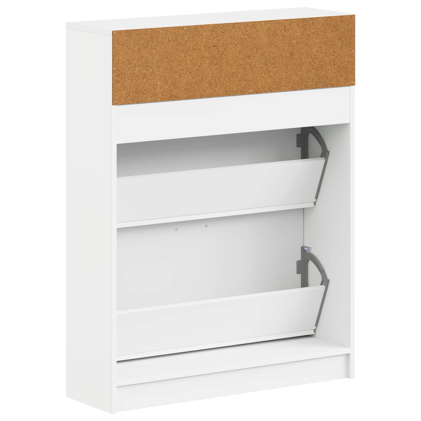 Schoenenkast UTRECHT 78 x 24 x 100 cm Bewerkt hout Wit is nu te koop bij PeponiXL, paradijselijk wonen!