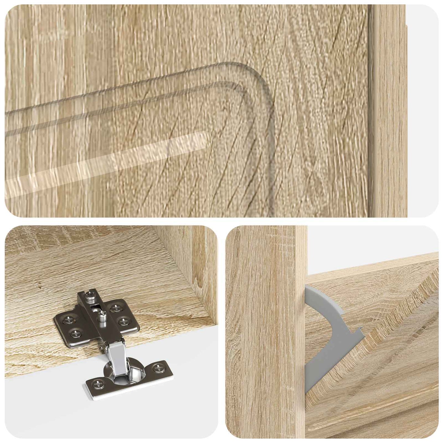 Schoenenkast UTRECHT 78 x 24 x 100 cm Bewerkt hout Sonoma Eiken is nu te koop bij PeponiXL, paradijselijk wonen!
