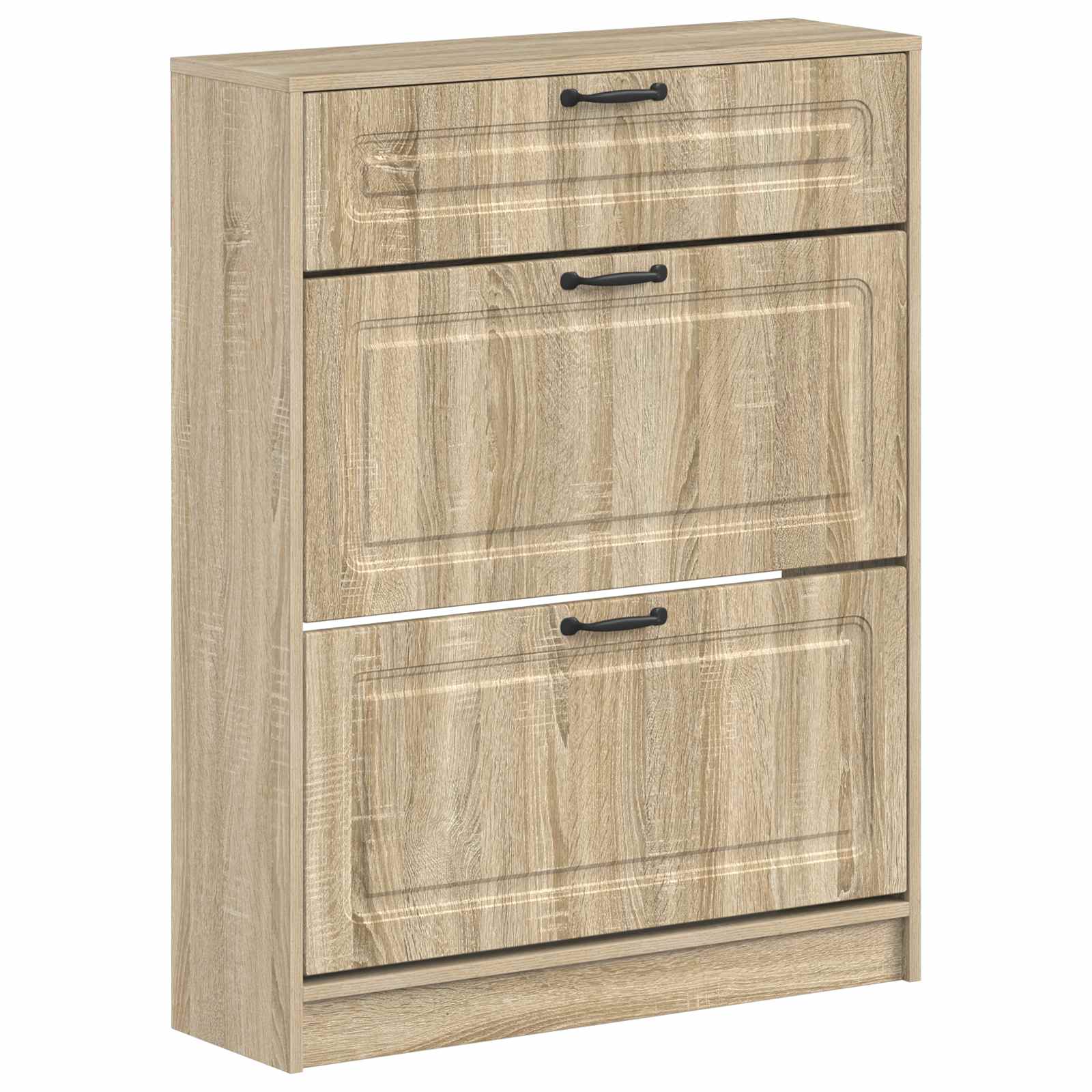 Schoenenkast UTRECHT 78 x 24 x 100 cm Bewerkt hout Sonoma Eiken is nu te koop bij PeponiXL, paradijselijk wonen!