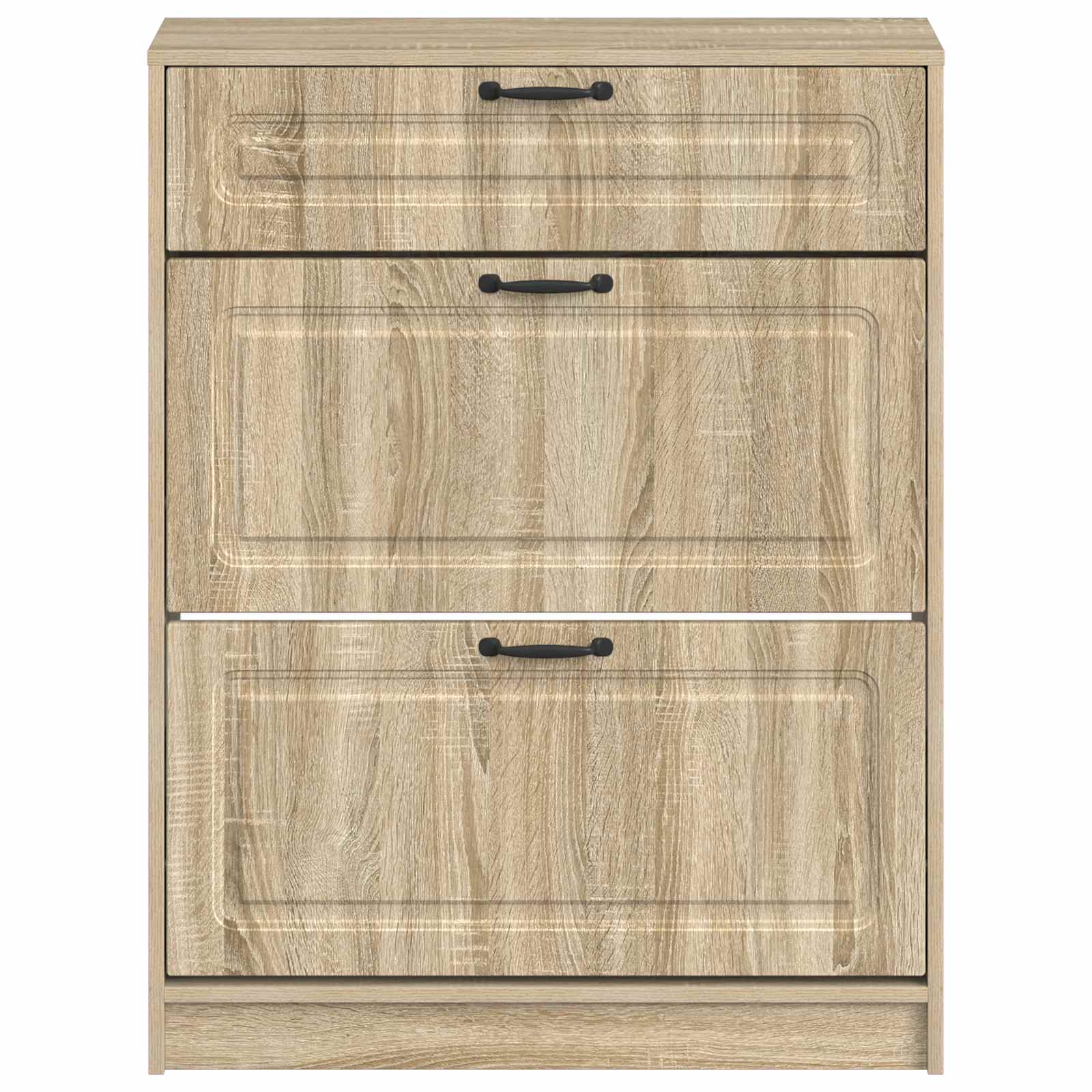 Schoenenkast UTRECHT 78 x 24 x 100 cm Bewerkt hout Sonoma Eiken is nu te koop bij PeponiXL, paradijselijk wonen!