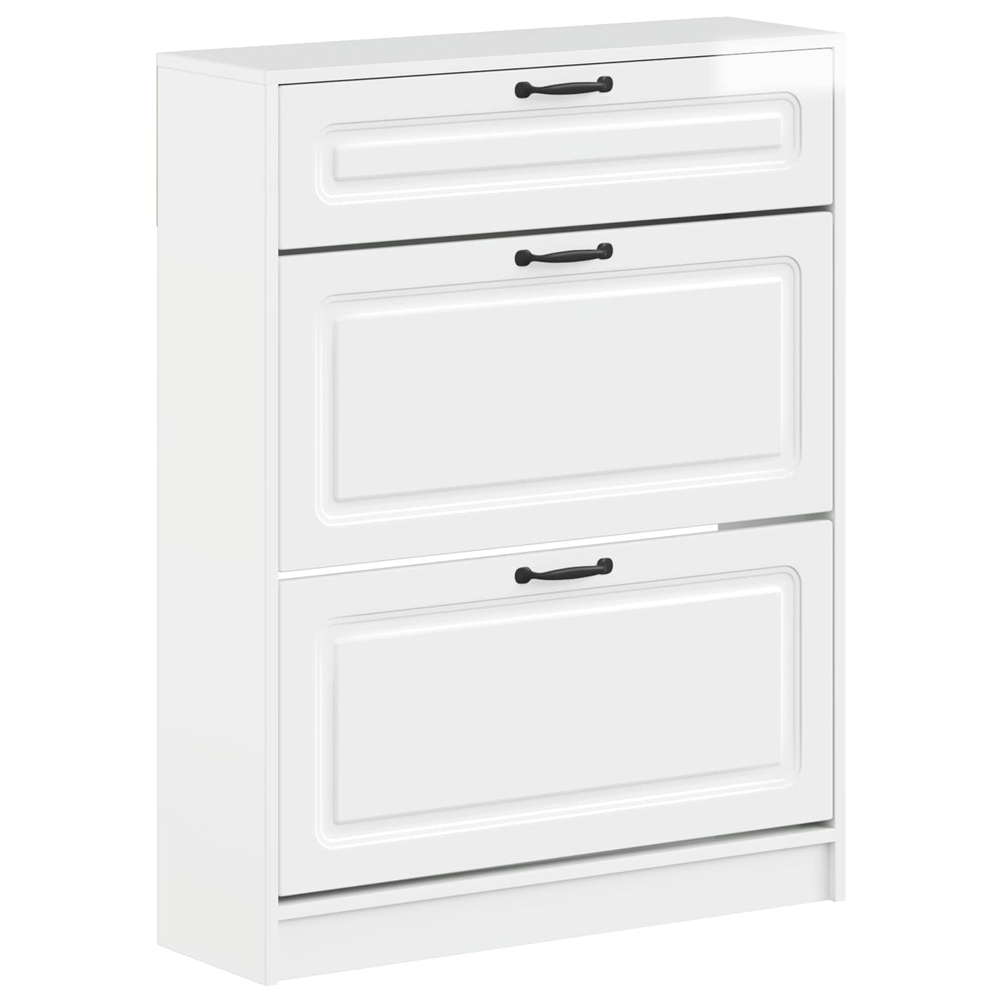 Schoenenkast UTRECHT 78 x 24 x 100 cm Bewerkt hout is nu te koop bij PeponiXL, paradijselijk wonen!