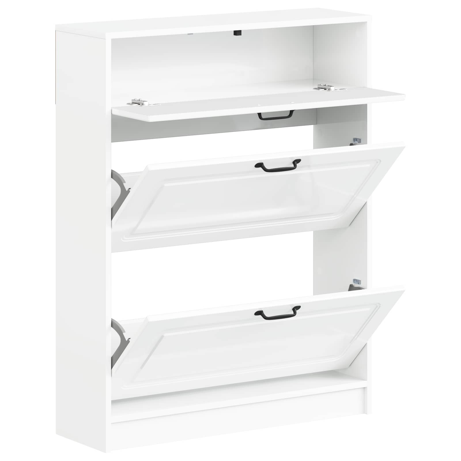 Schoenenkast UTRECHT 78 x 24 x 100 cm Bewerkt hout is nu te koop bij PeponiXL, paradijselijk wonen!