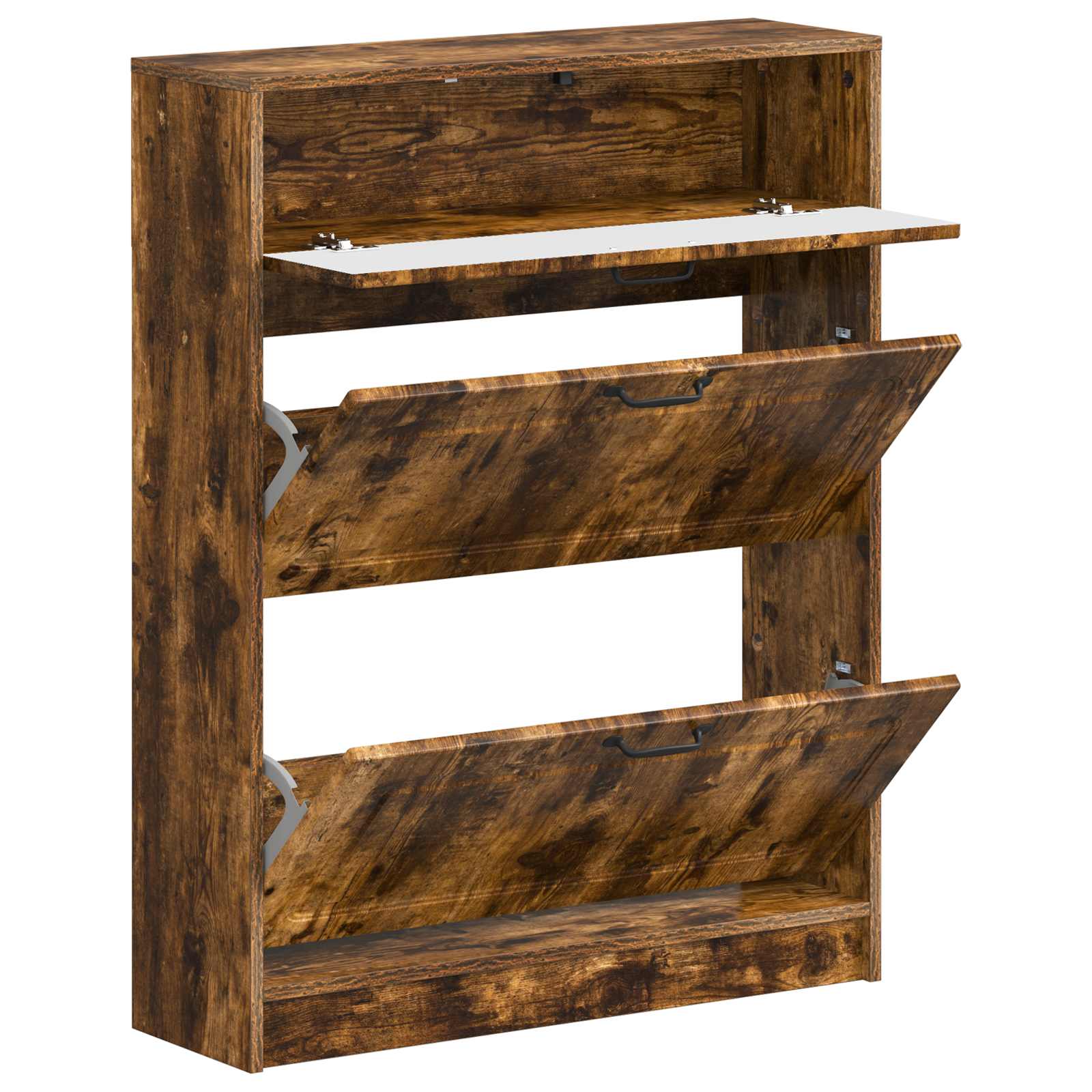 Schoenenkast UTRECHT 78 x 24 x 100 cm Bewerkt hout is nu te koop bij PeponiXL, paradijselijk wonen!