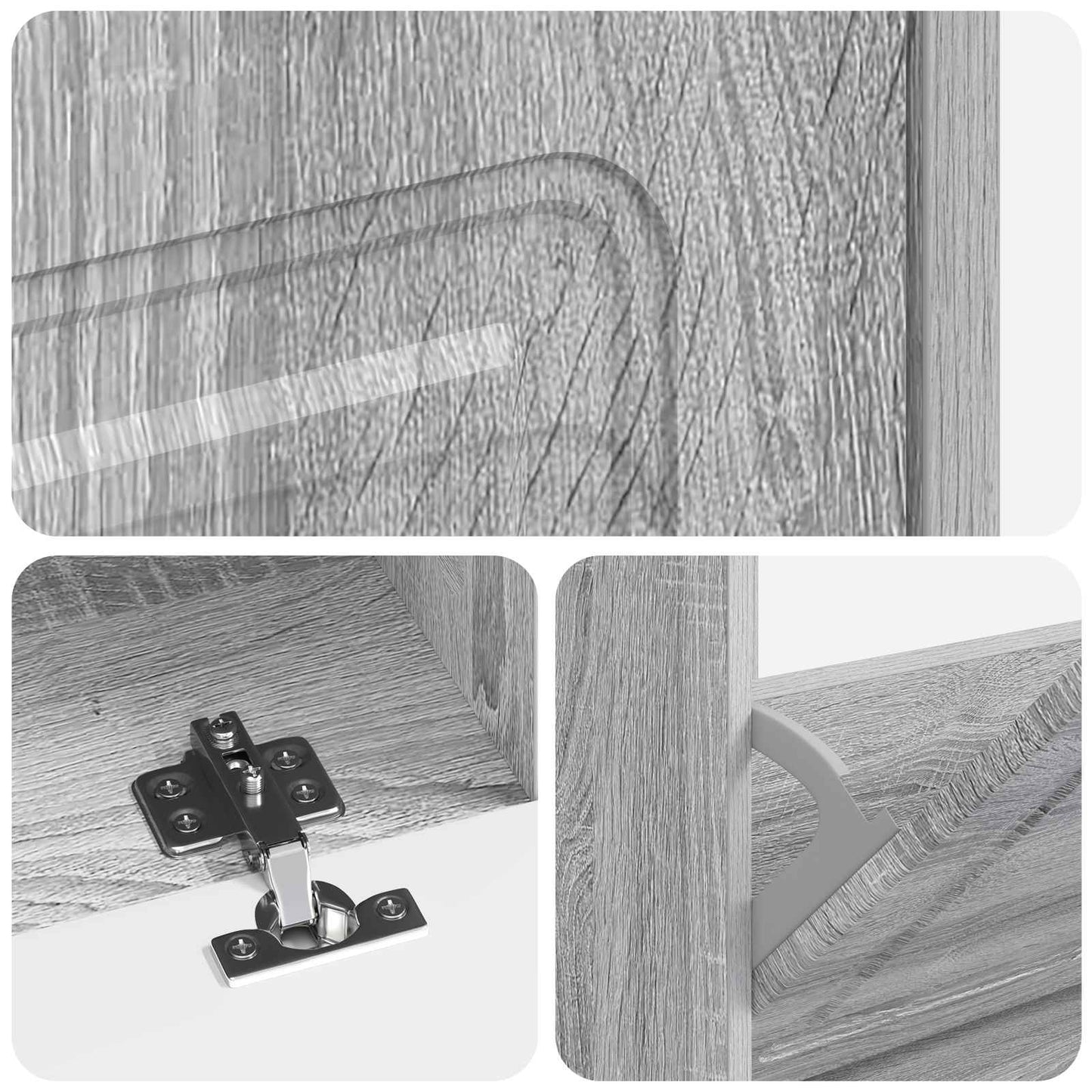 Schoenenkast UTRECHT 78 x 24 x 100 cm Bewerkt hout Grijs Sonoma is nu te koop bij PeponiXL, paradijselijk wonen!