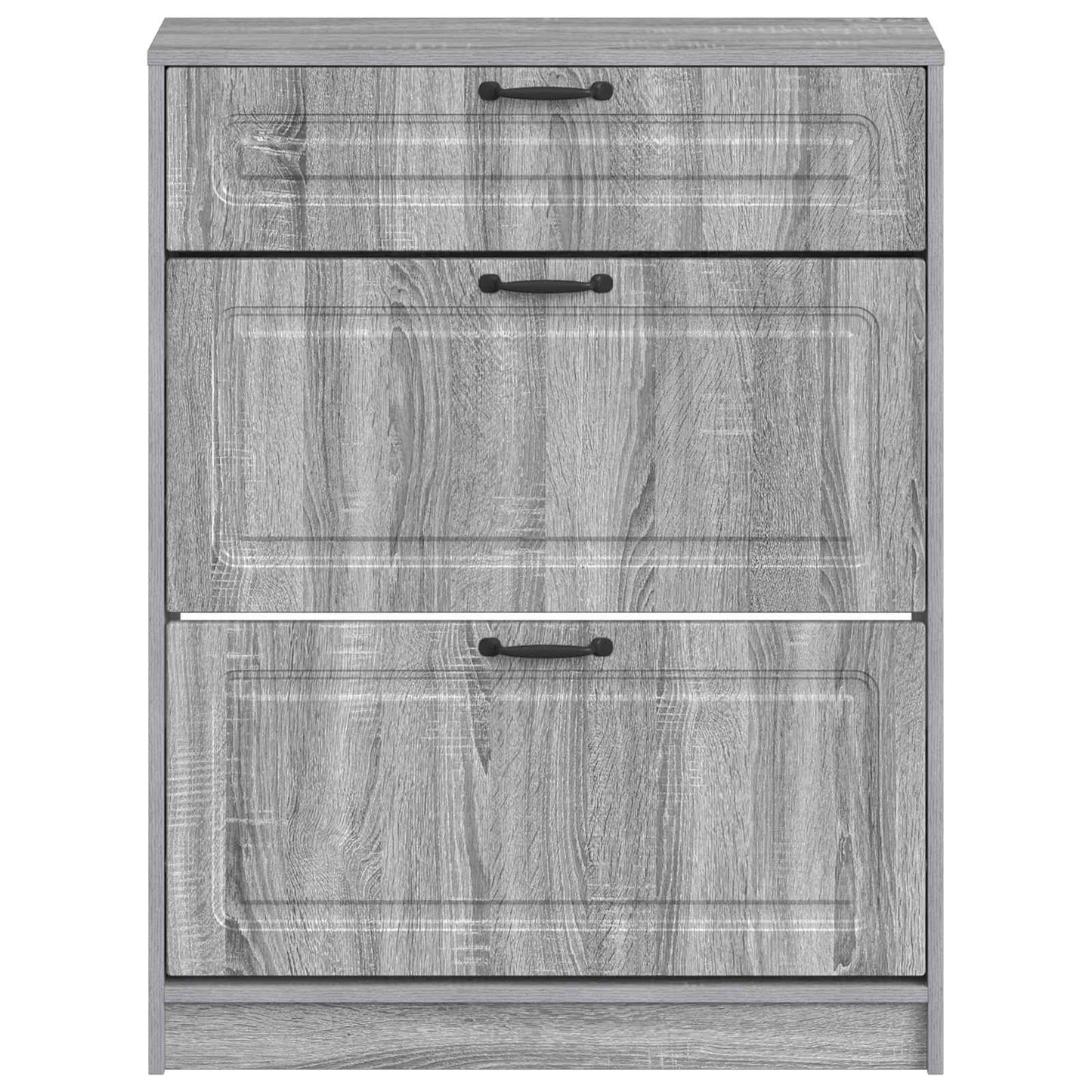 Schoenenkast UTRECHT 78 x 24 x 100 cm Bewerkt hout Grijs Sonoma is nu te koop bij PeponiXL, paradijselijk wonen!