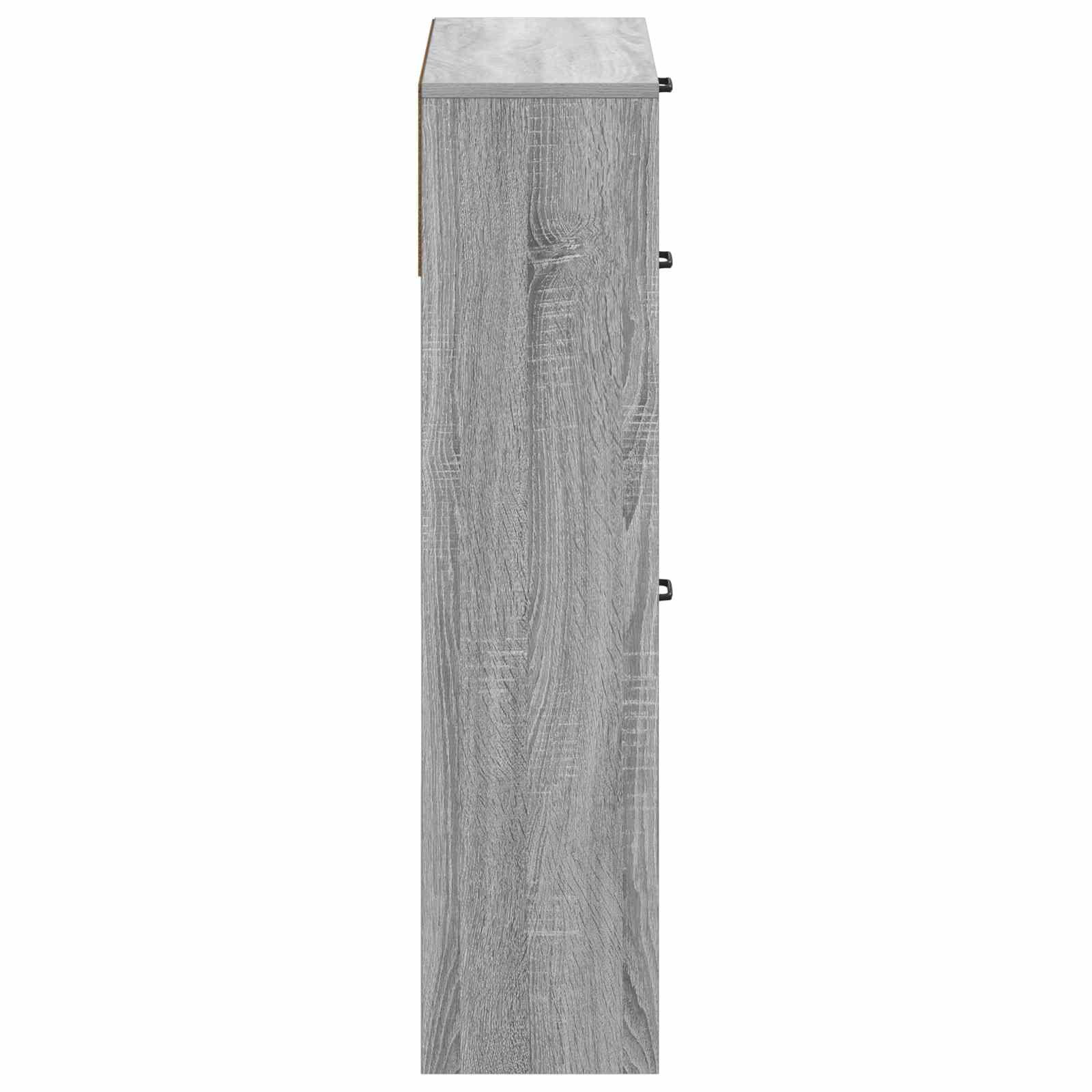 Schoenenkast UTRECHT 78 x 24 x 100 cm Bewerkt hout Grijs Sonoma is nu te koop bij PeponiXL, paradijselijk wonen!