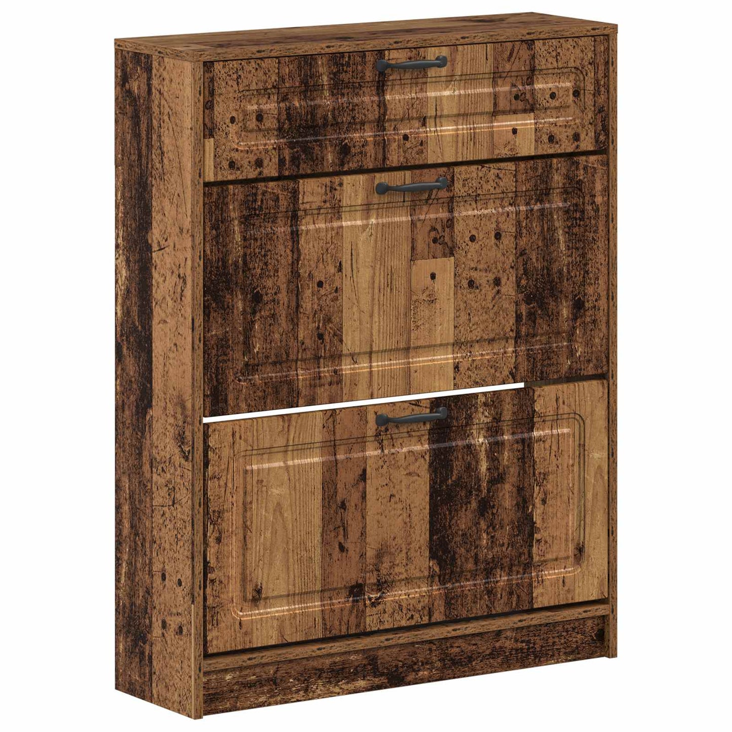 Schoenenkast UTRECHT 78 x 24 x 100 cm Bewerkt hout Oud hout is nu te koop bij PeponiXL, paradijselijk wonen!