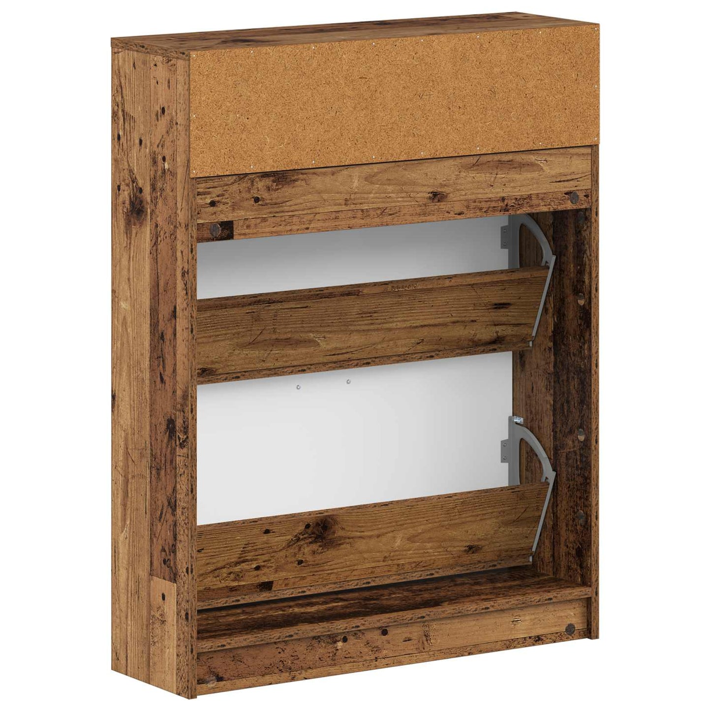 Schoenenkast UTRECHT 78 x 24 x 100 cm Bewerkt hout Oud hout is nu te koop bij PeponiXL, paradijselijk wonen!