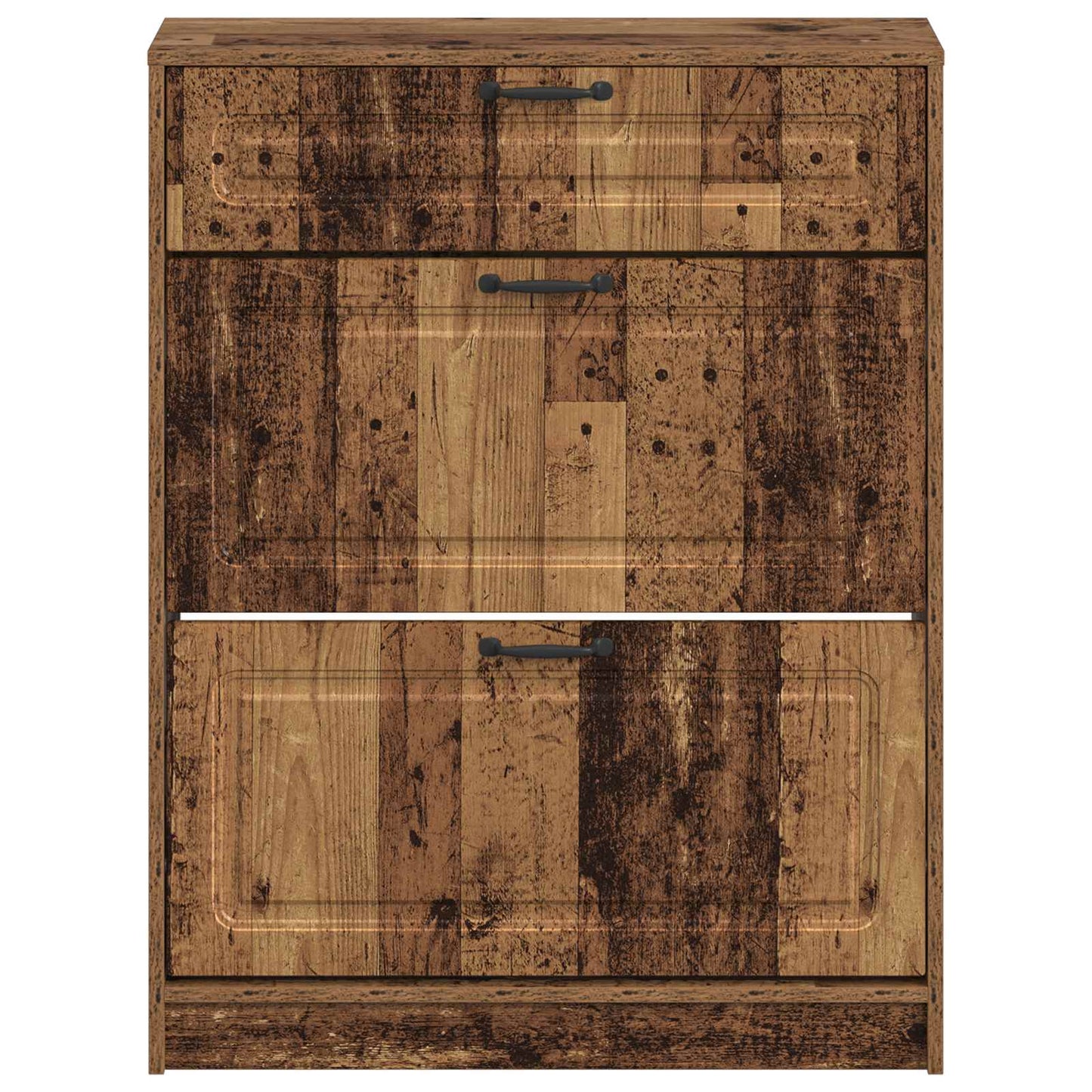Schoenenkast UTRECHT 78 x 24 x 100 cm Bewerkt hout Oud hout is nu te koop bij PeponiXL, paradijselijk wonen!