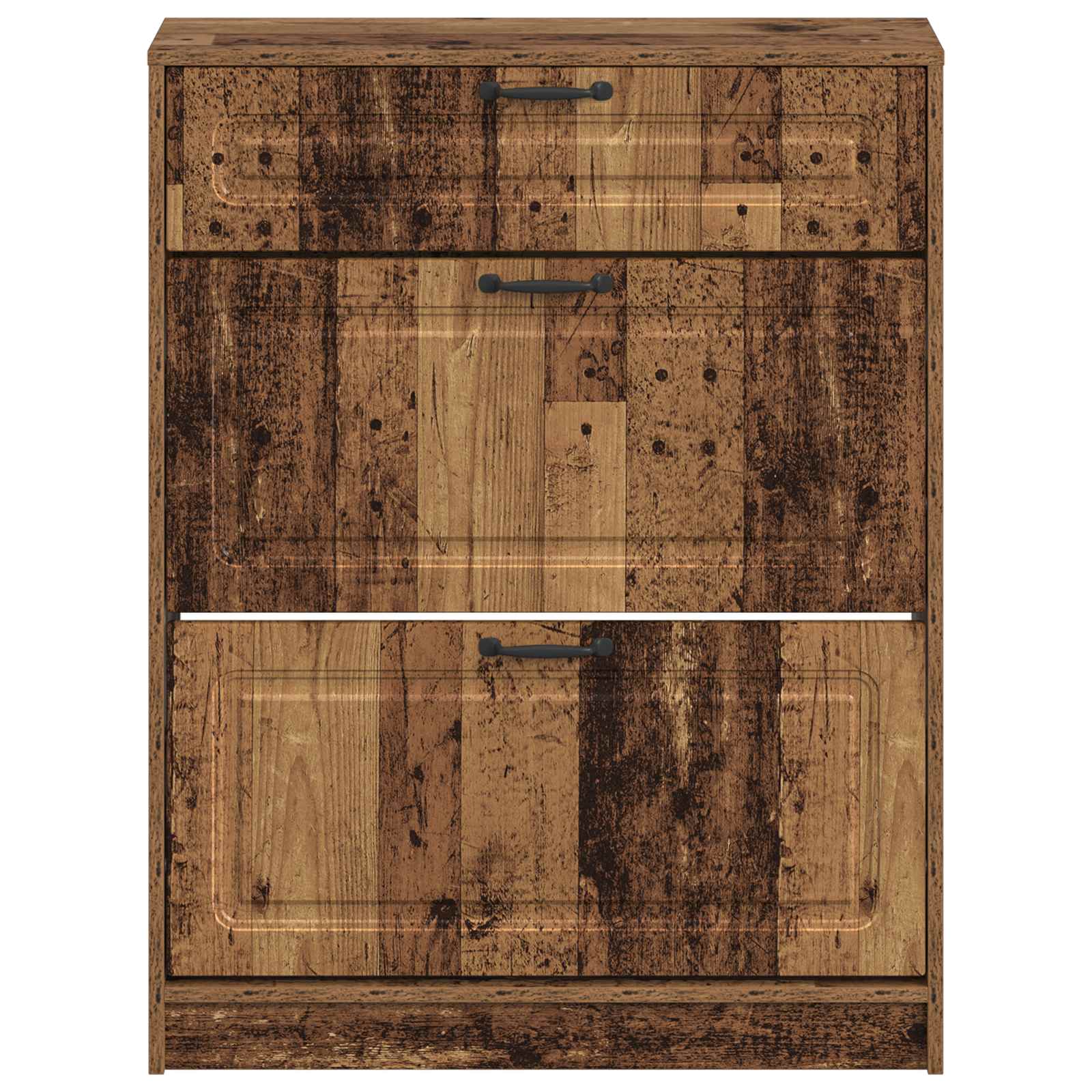 Schoenenkast UTRECHT 78 x 24 x 100 cm Bewerkt hout Oud hout is nu te koop bij PeponiXL, paradijselijk wonen!