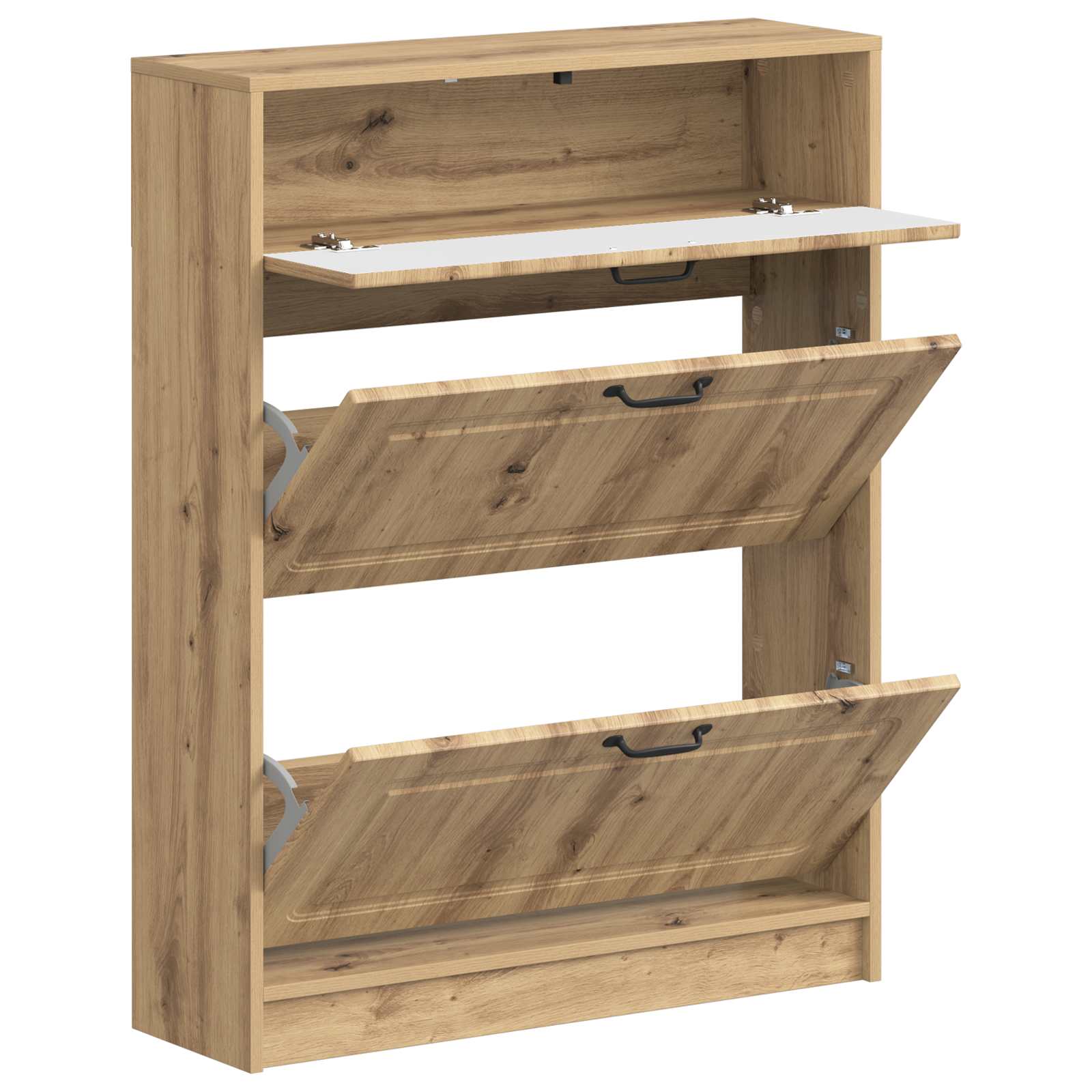 Schoenenkast UTRECHT 78 x 24 x 100 cm Bewerkt hout is nu te koop bij PeponiXL, paradijselijk wonen!