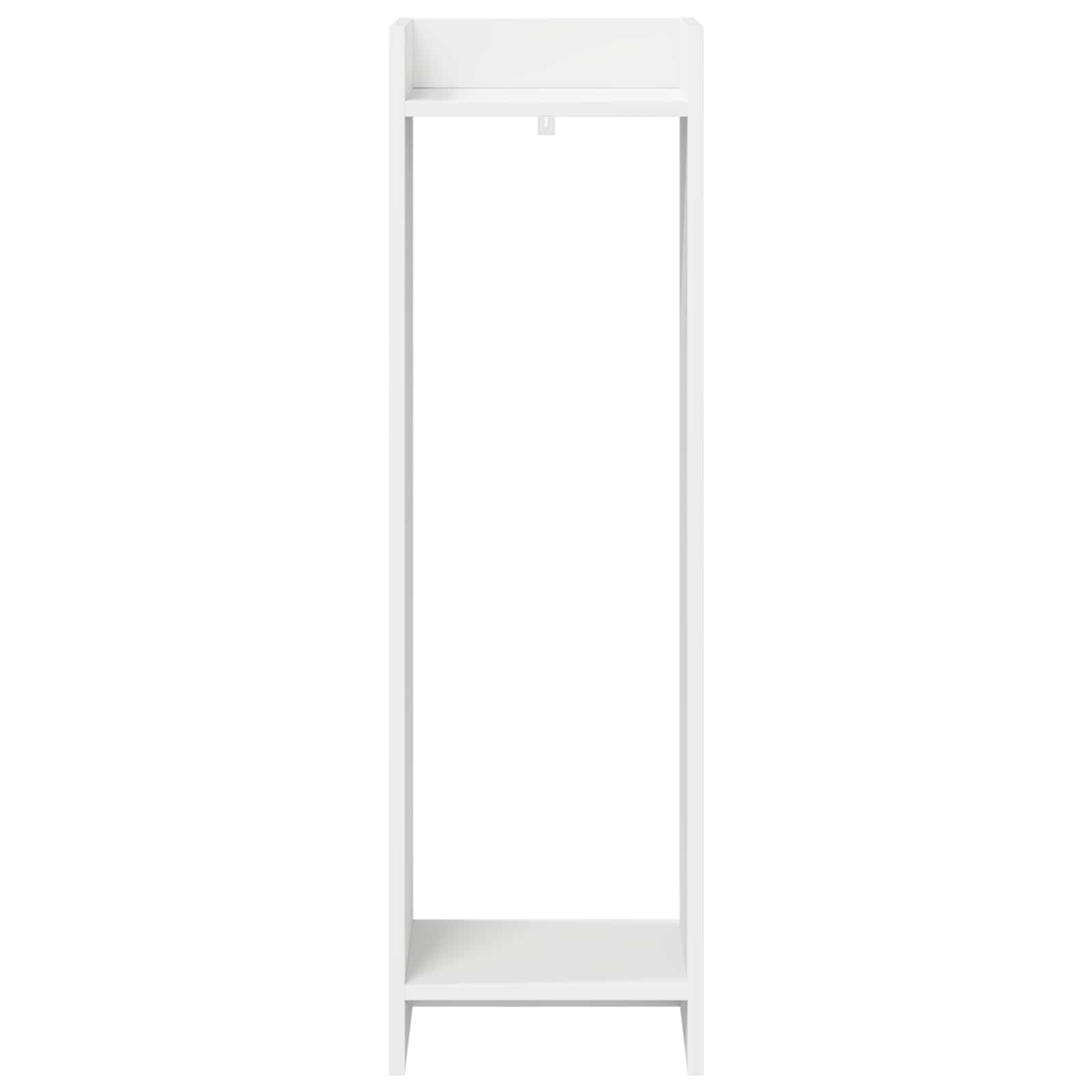 Plantenstandaard 2 pcs Wit 30 x 30 x 100 cm Geconstrueerd hout is nu te koop bij PeponiXL, paradijselijk wonen!