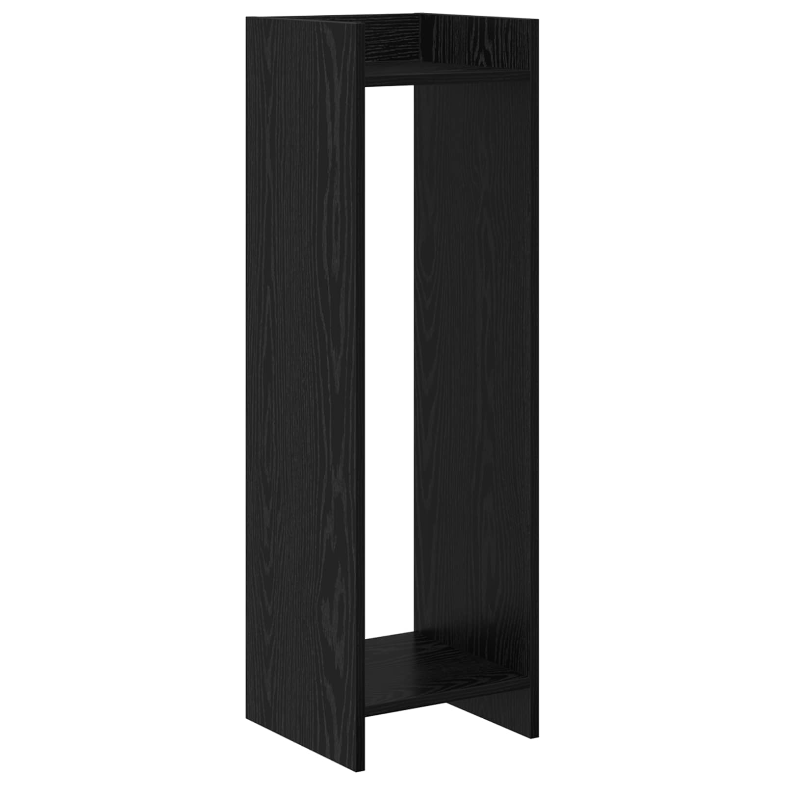 Plantenstandaard Zwarte Eik 30 x 30 x 100 cm Geconstrueerd hout is nu te koop bij PeponiXL, paradijselijk wonen!
