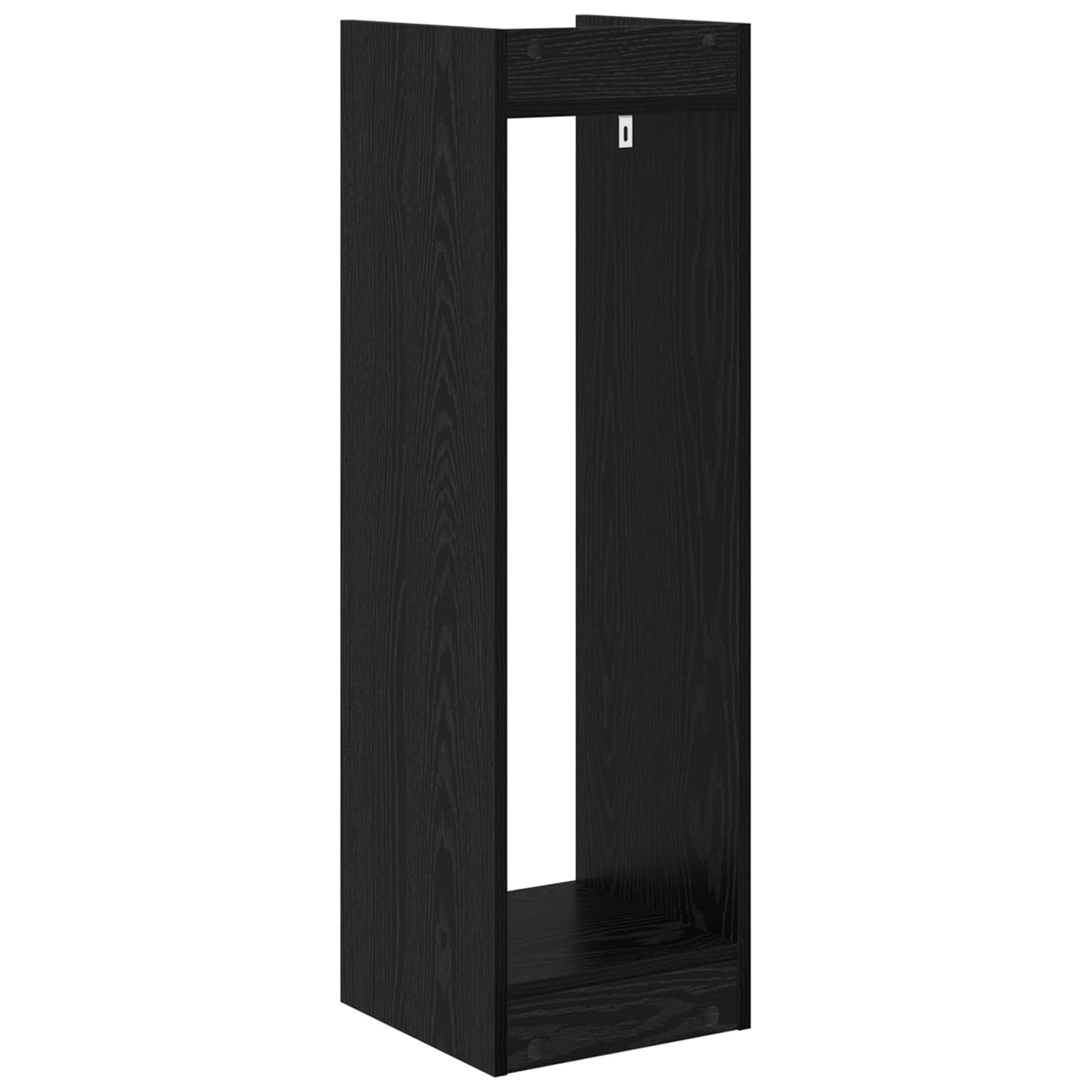 Plantenstandaard met plank 2 pcs Zwarte Eik 30 x 30 x 100 cm is nu te koop bij PeponiXL, paradijselijk wonen!