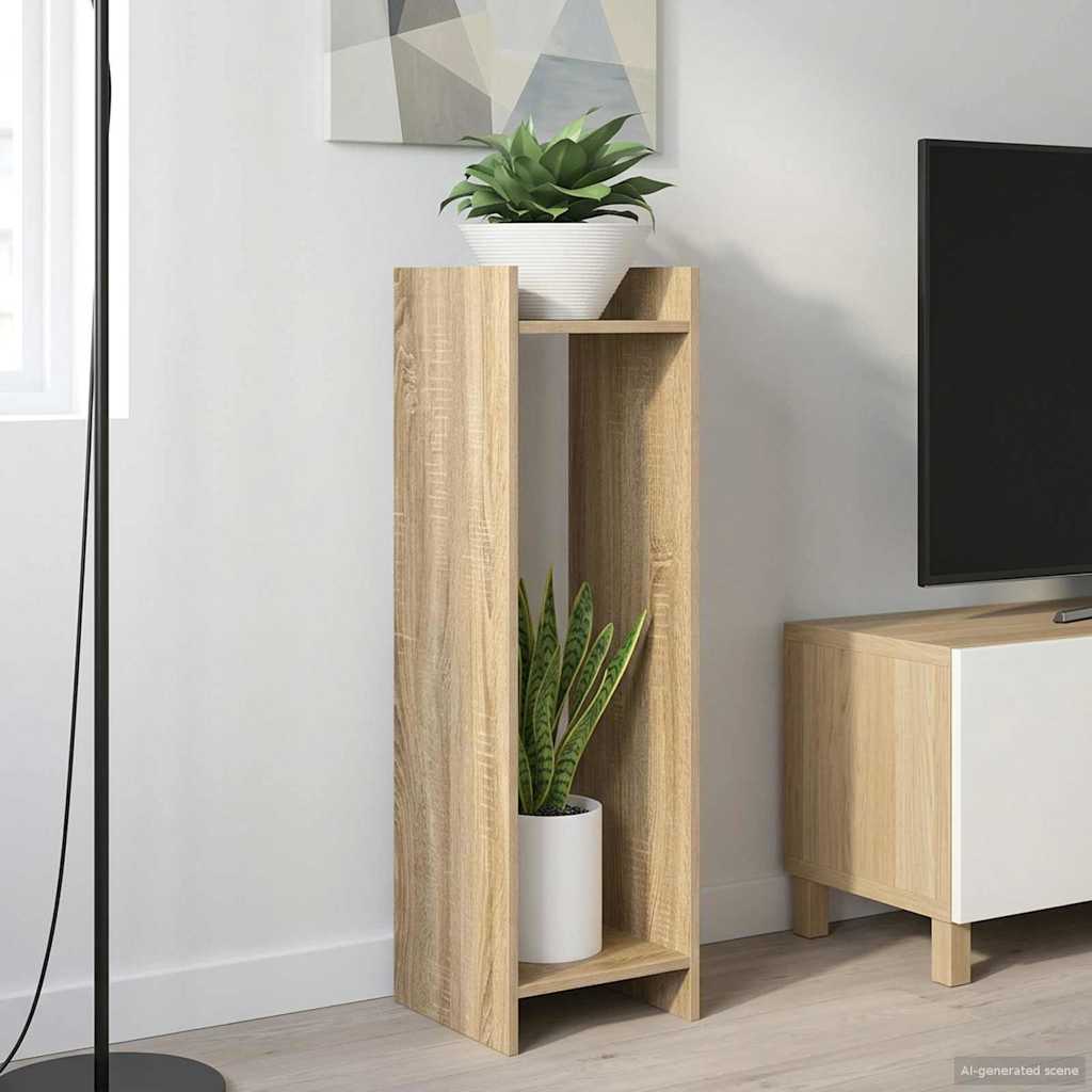 Plantenstandaard met plank 2 pcs Sonoma Eiken 30 x 30 x 100 cm is nu te koop bij PeponiXL, paradijselijk wonen!