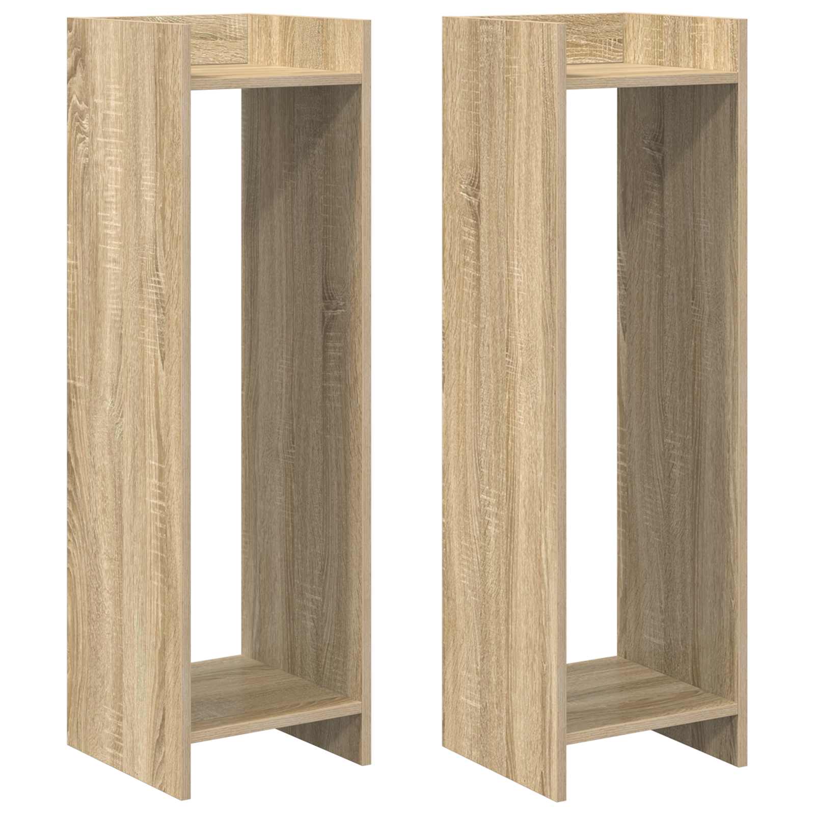Plantenstandaard met plank 2 pcs Sonoma Eiken 30 x 30 x 100 cm is nu te koop bij PeponiXL, paradijselijk wonen!