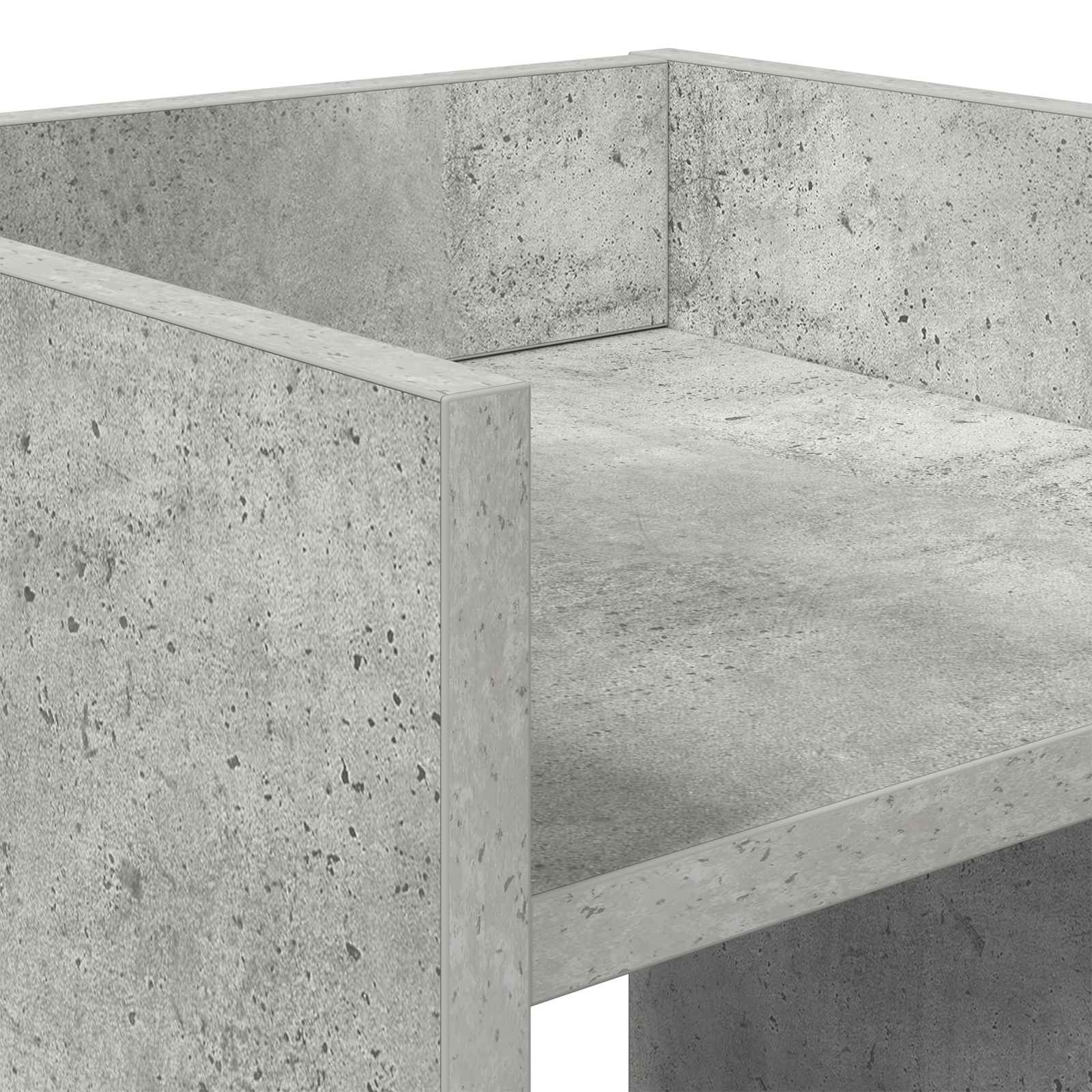 Plantenstandaard met plank Beton Grijs 30 x 30 x 100 cm is nu te koop bij PeponiXL, paradijselijk wonen!