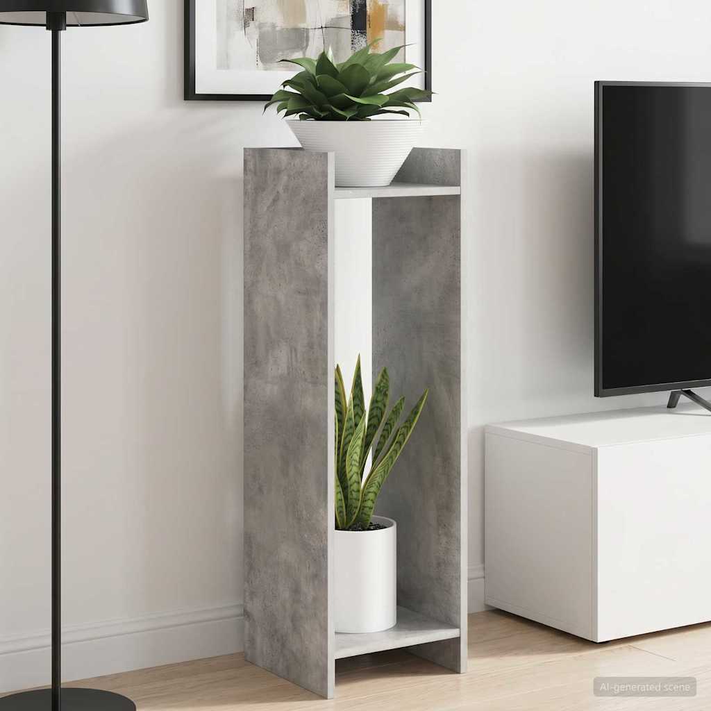 Plantenstandaard met plank Beton Grijs 30 x 30 x 100 cm is nu te koop bij PeponiXL, paradijselijk wonen!